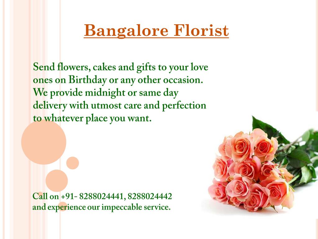 PPT Bangalore Florist PowerPoint Presentation, free download ID7121577