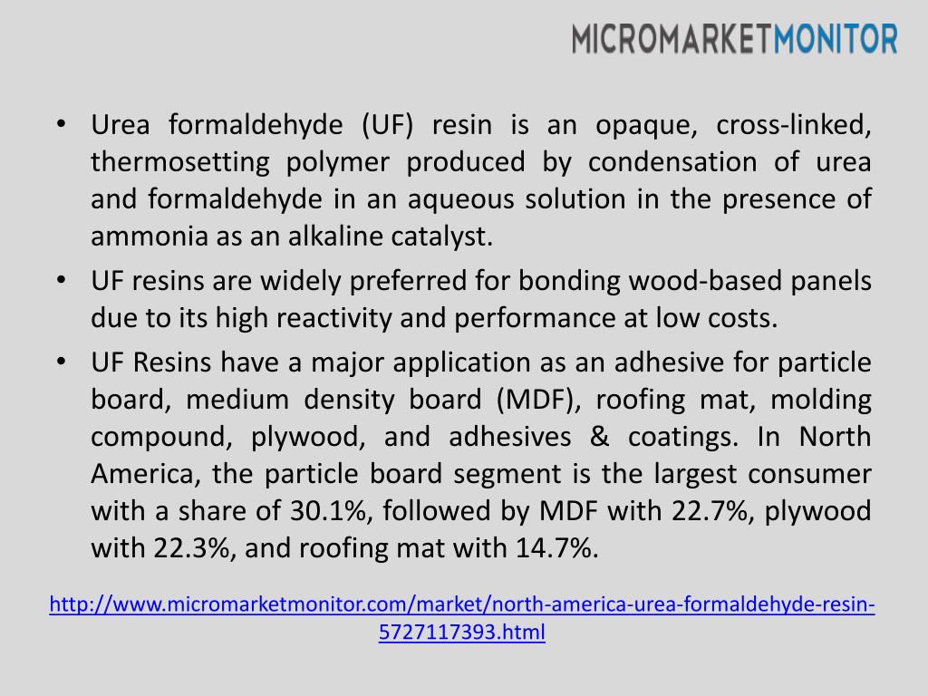 PPT North America Urea Formaldehyde Resin Market PowerPoint
