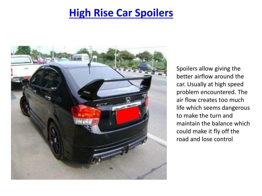 PPT car spoilers PowerPoint Presentation, free download ID7126378