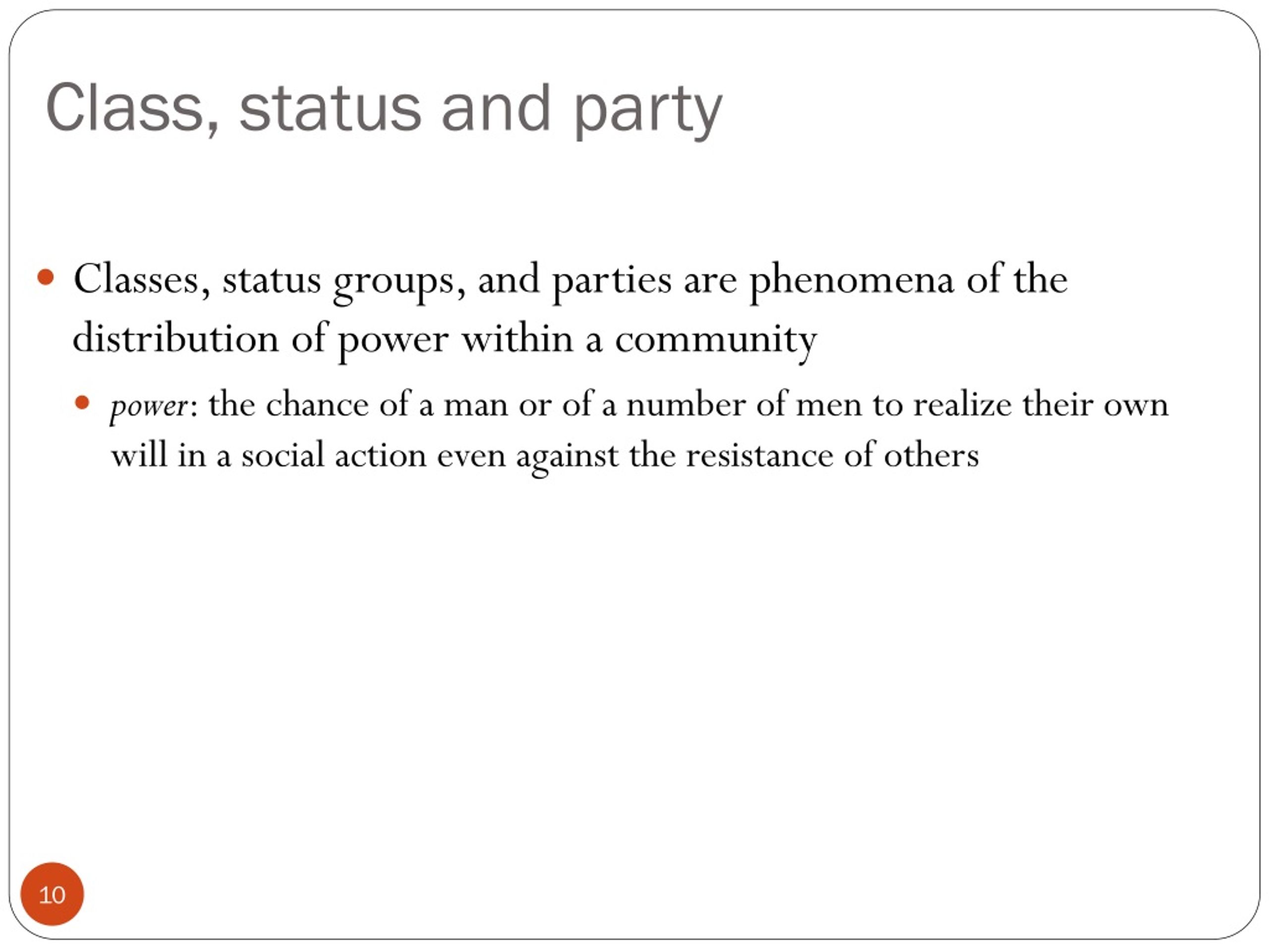 PPT “The Distribution of Power within the Political Community Class