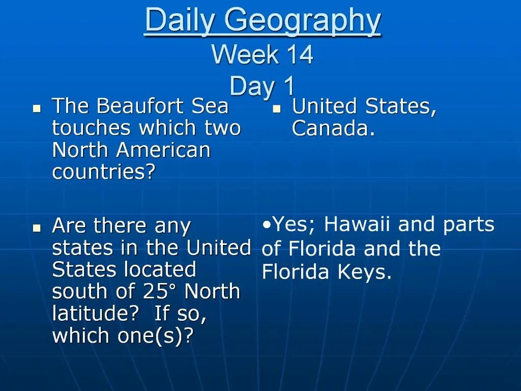PPT - Daily Geography Week 14 Day 1 PowerPoint Presentation, free
