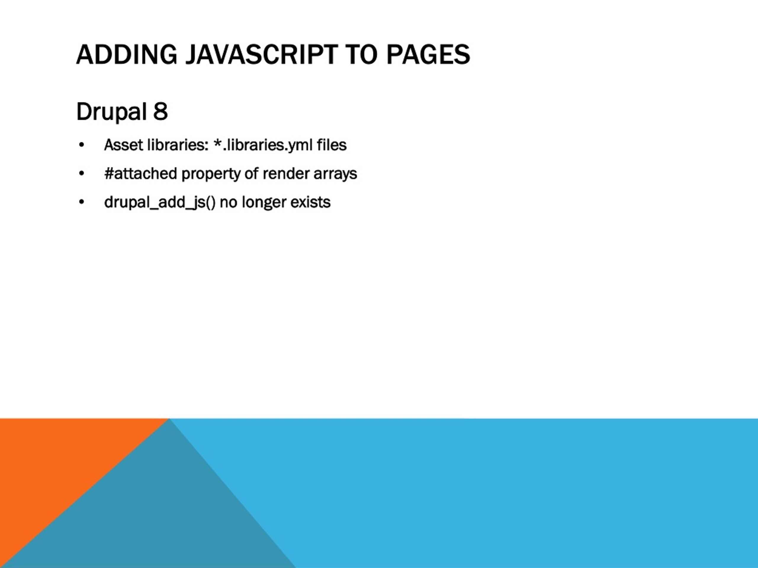 PPT High Performance JavaScript using Drupal's JavaScript API