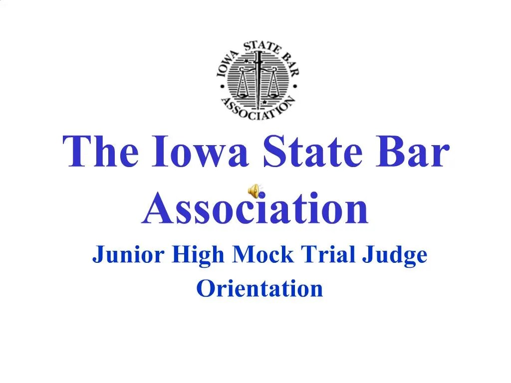 PPT The Iowa State Bar Association PowerPoint Presentation, free