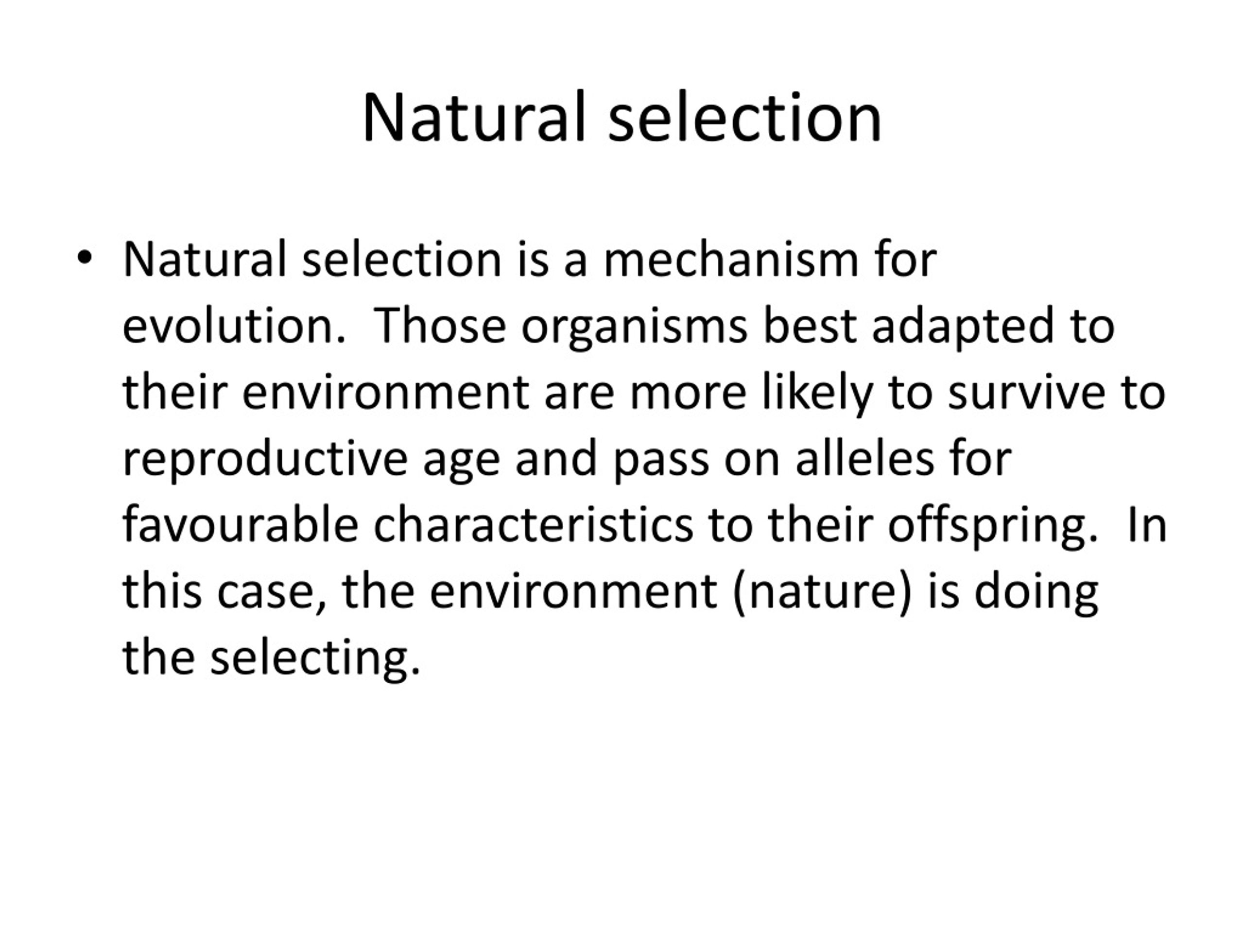 PPT Natural & Artificial Selection PowerPoint Presentation, free