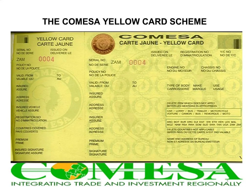 PPT THE COMESA YELLOW CARD SCHEME PowerPoint Presentation, free