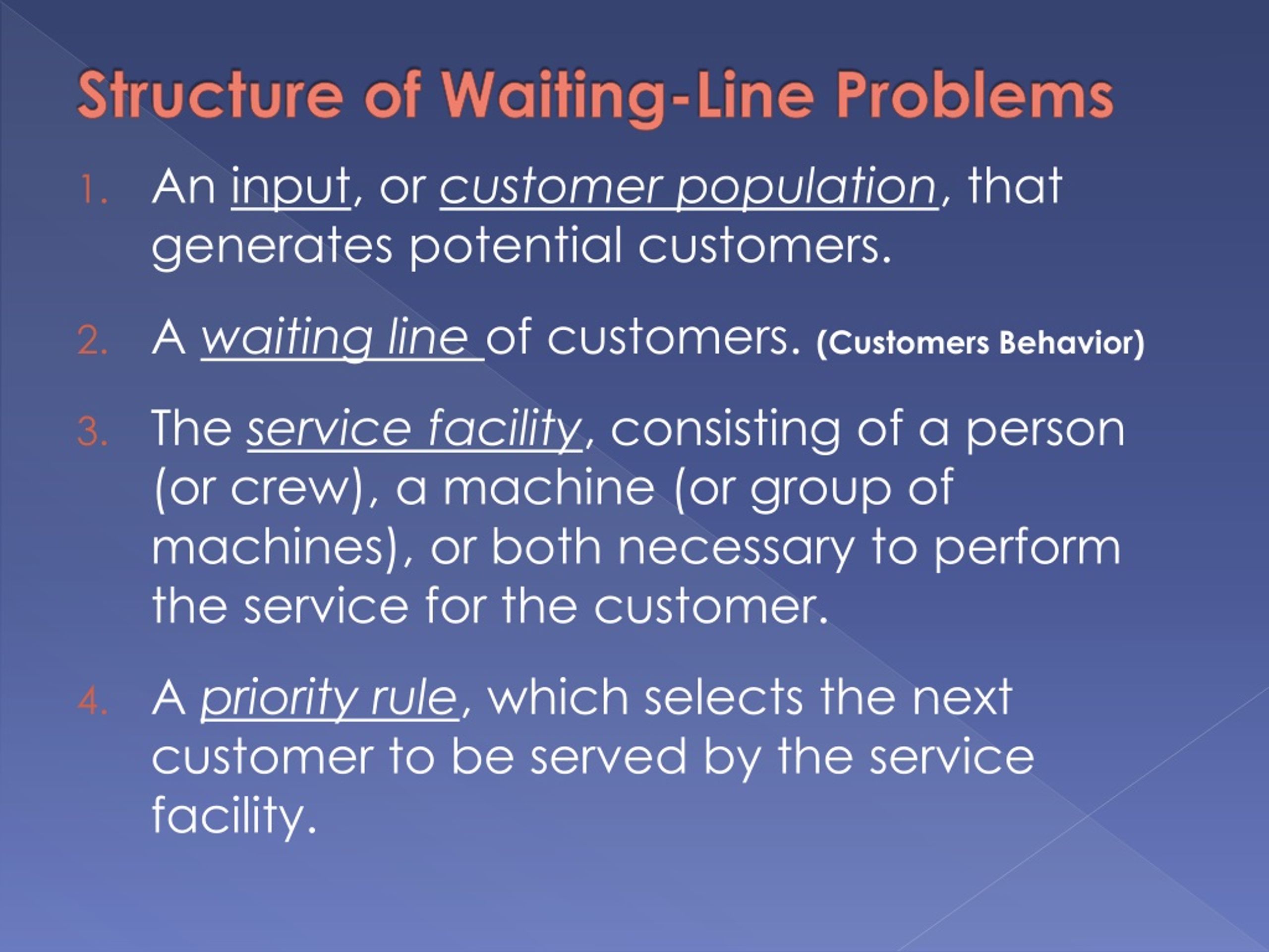 PPT Waiting Line Management PowerPoint Presentation, free download