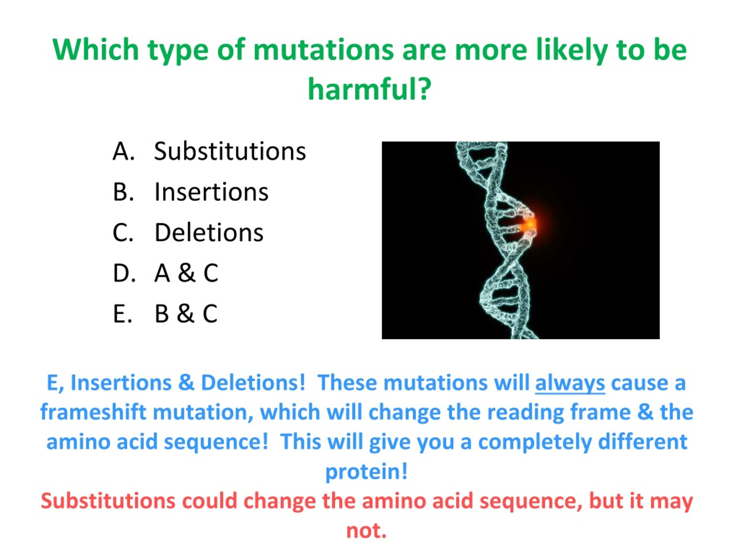 PPT Mutations PowerPoint Presentation, free download