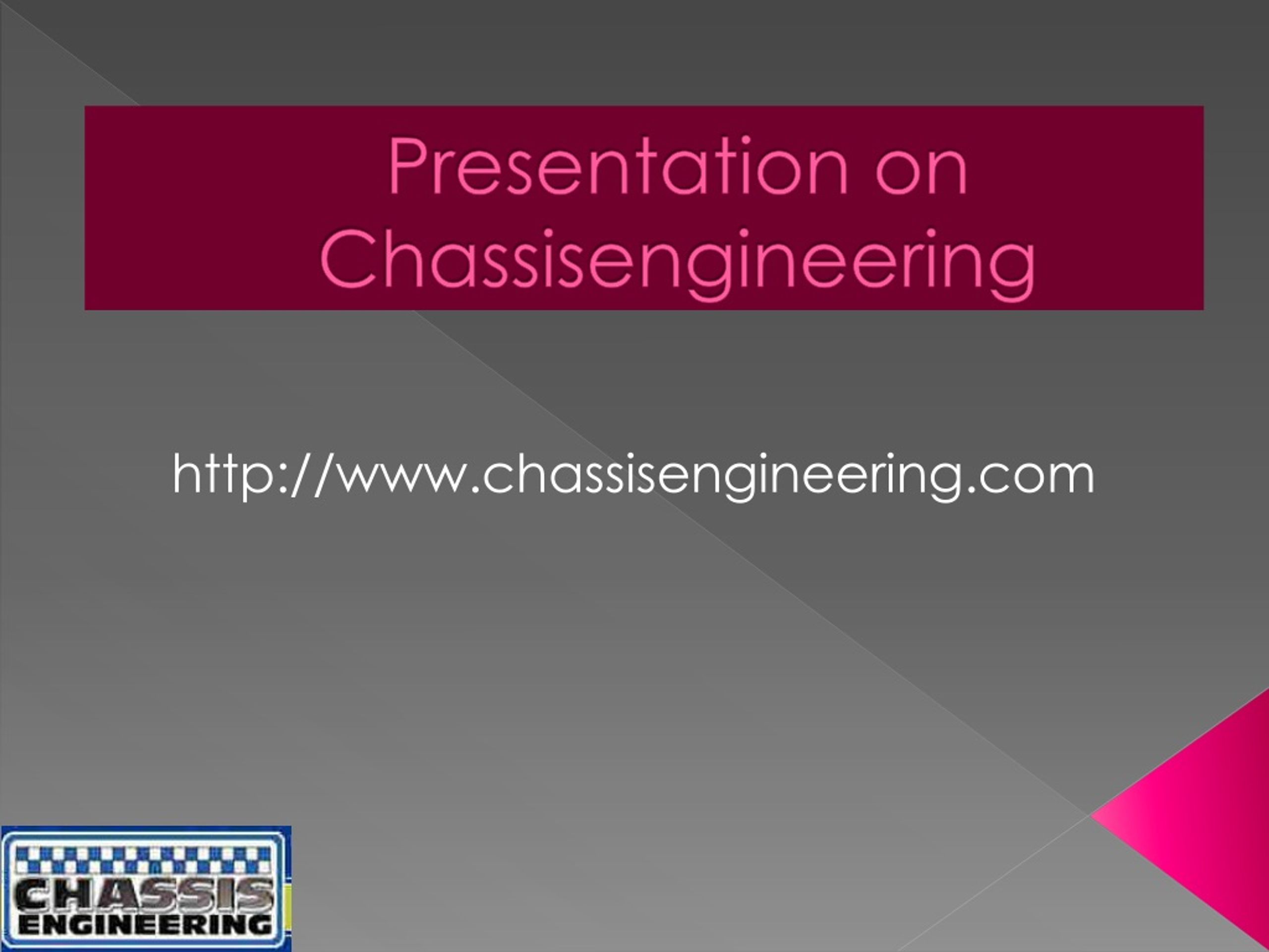 PPT Chassis Engineering StateOfArt Racing Components Supplier PowerPoint Presentation ID