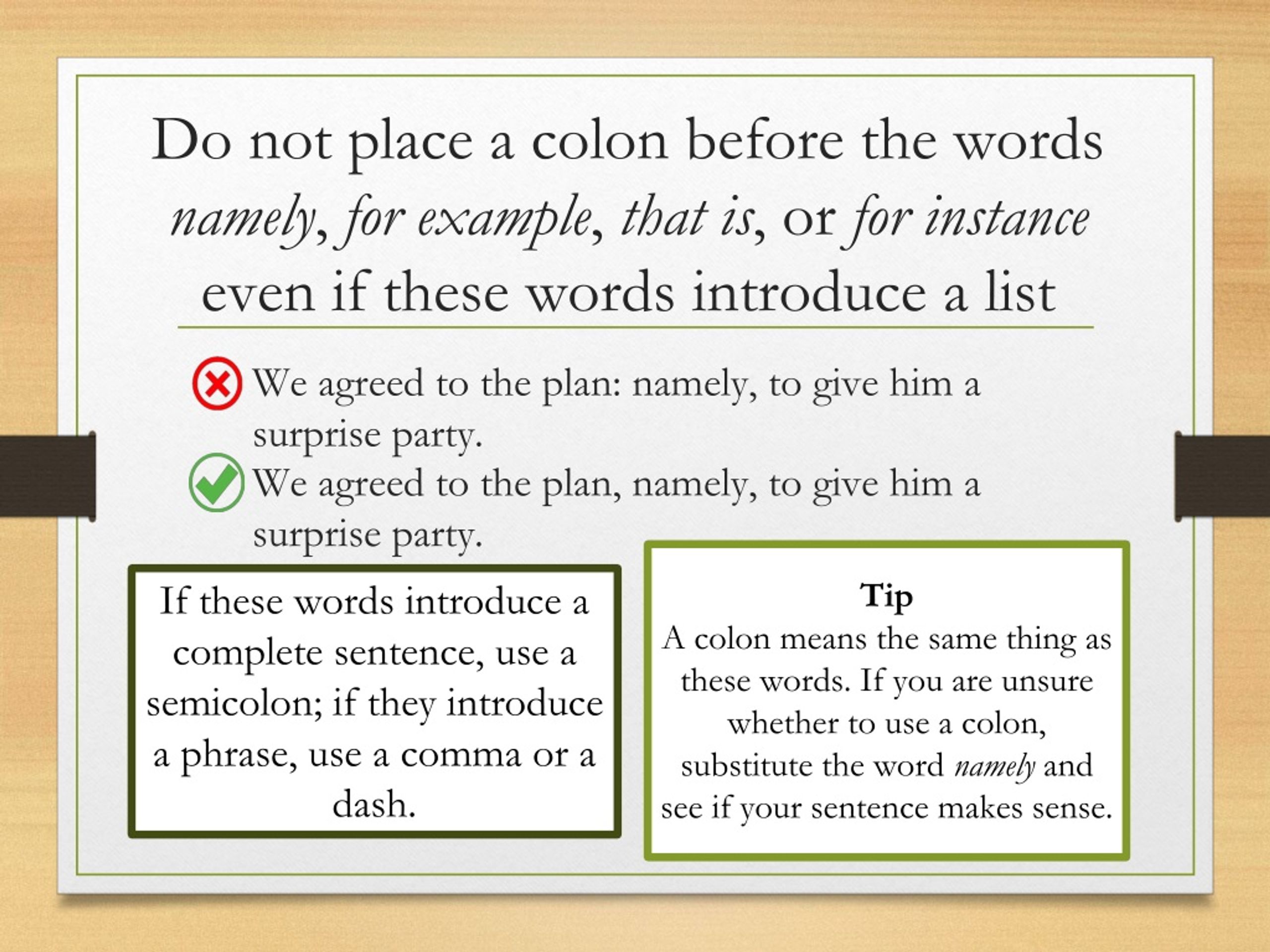 PPT Semicolons and Colons PowerPoint Presentation, free download ID