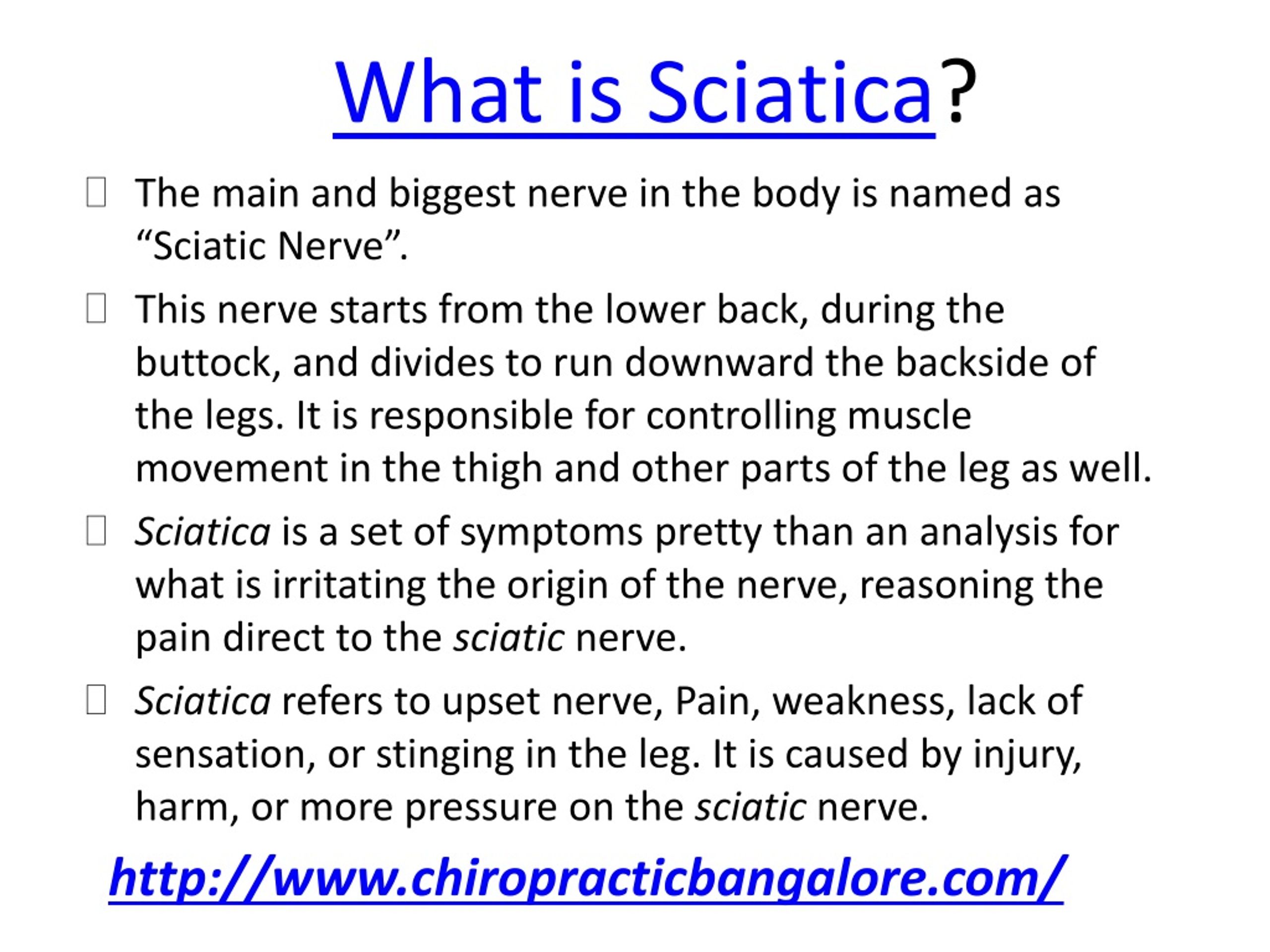 PPT Slip Disc Treatment in Bangalore, Sciatica Treatment PowerPoint