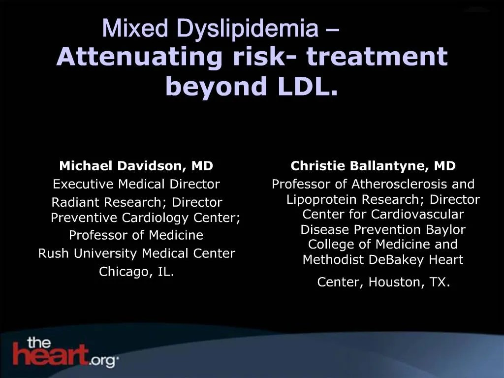PPT Mixed Dyslipidemia PowerPoint Presentation, free download ID