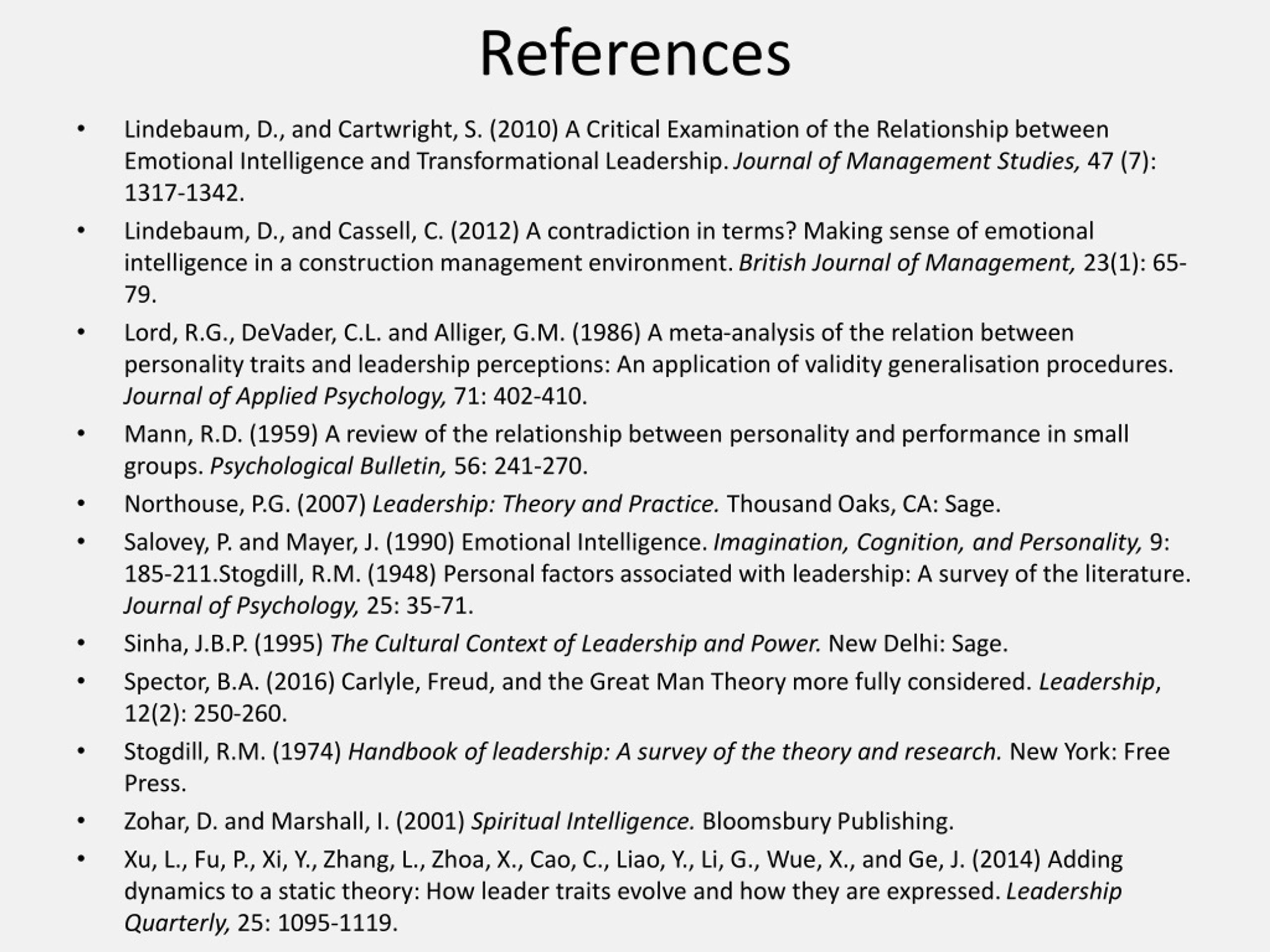 PPT Leadership, Traits, Skills, Styles and Intelligences PowerPoint