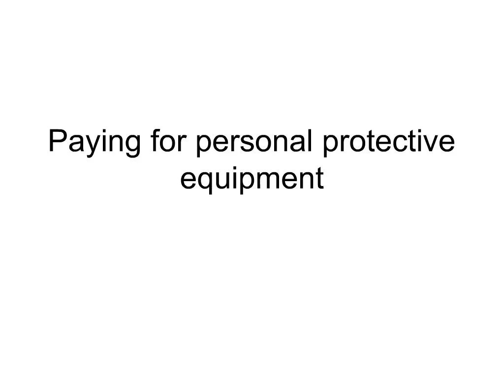 PPT Paying for personal protective equipment PowerPoint Presentation ID1237353