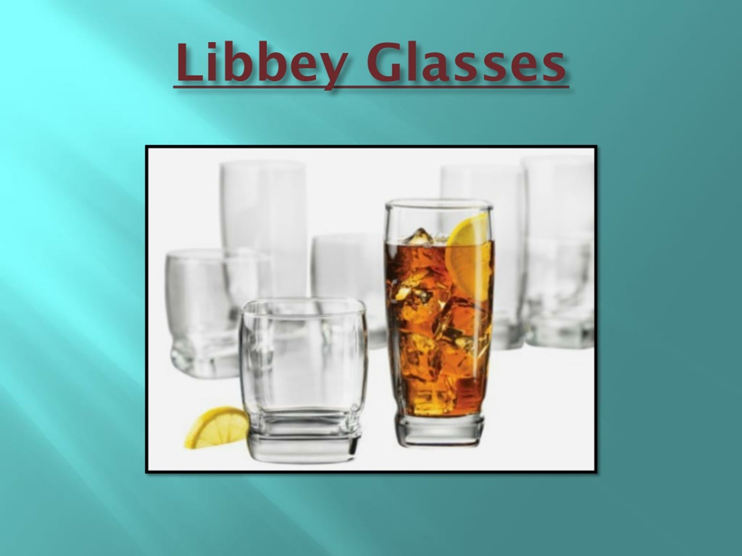 PPT Libbey Glasses and Glassware PowerPoint Presentation, free download ID1253235