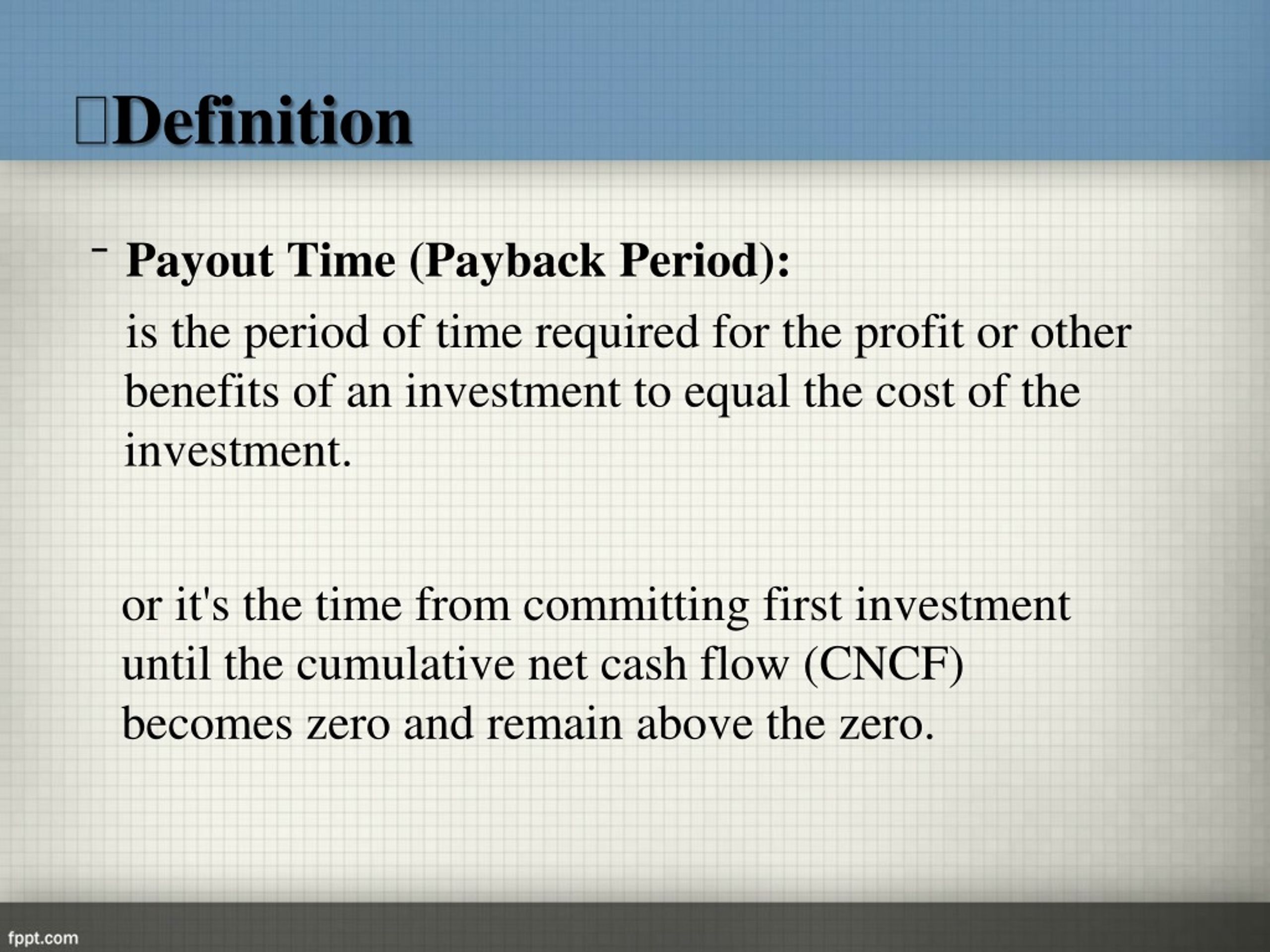 PPT Payout time (POT) PowerPoint Presentation, free download ID1279168
