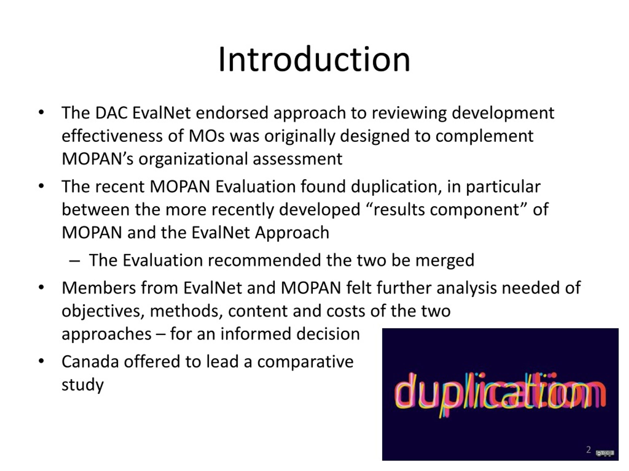 PPT James Melanson Director, Development Evaluation Division