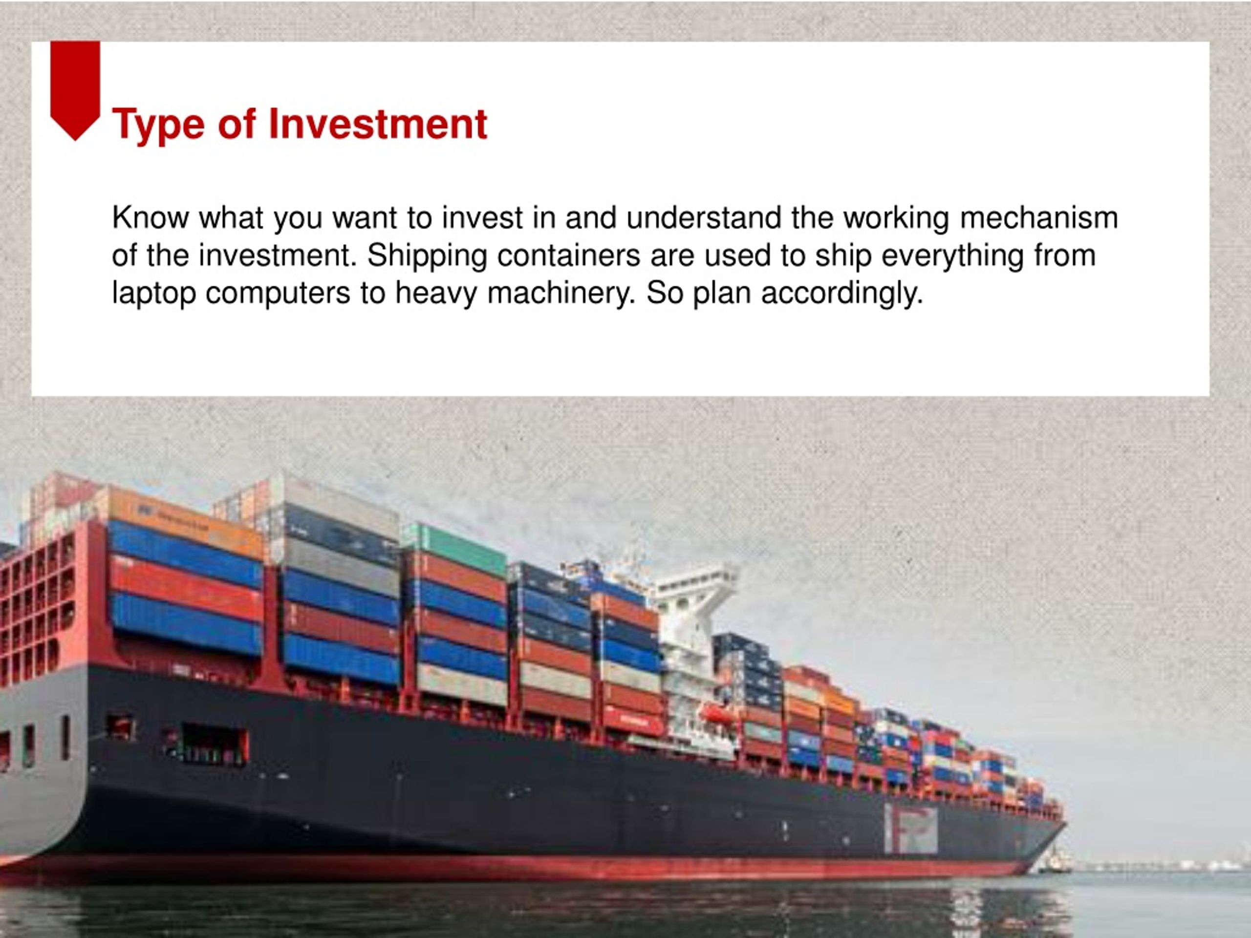 PPT Shipping Container Investment Get Guaranteed ROI PowerPoint