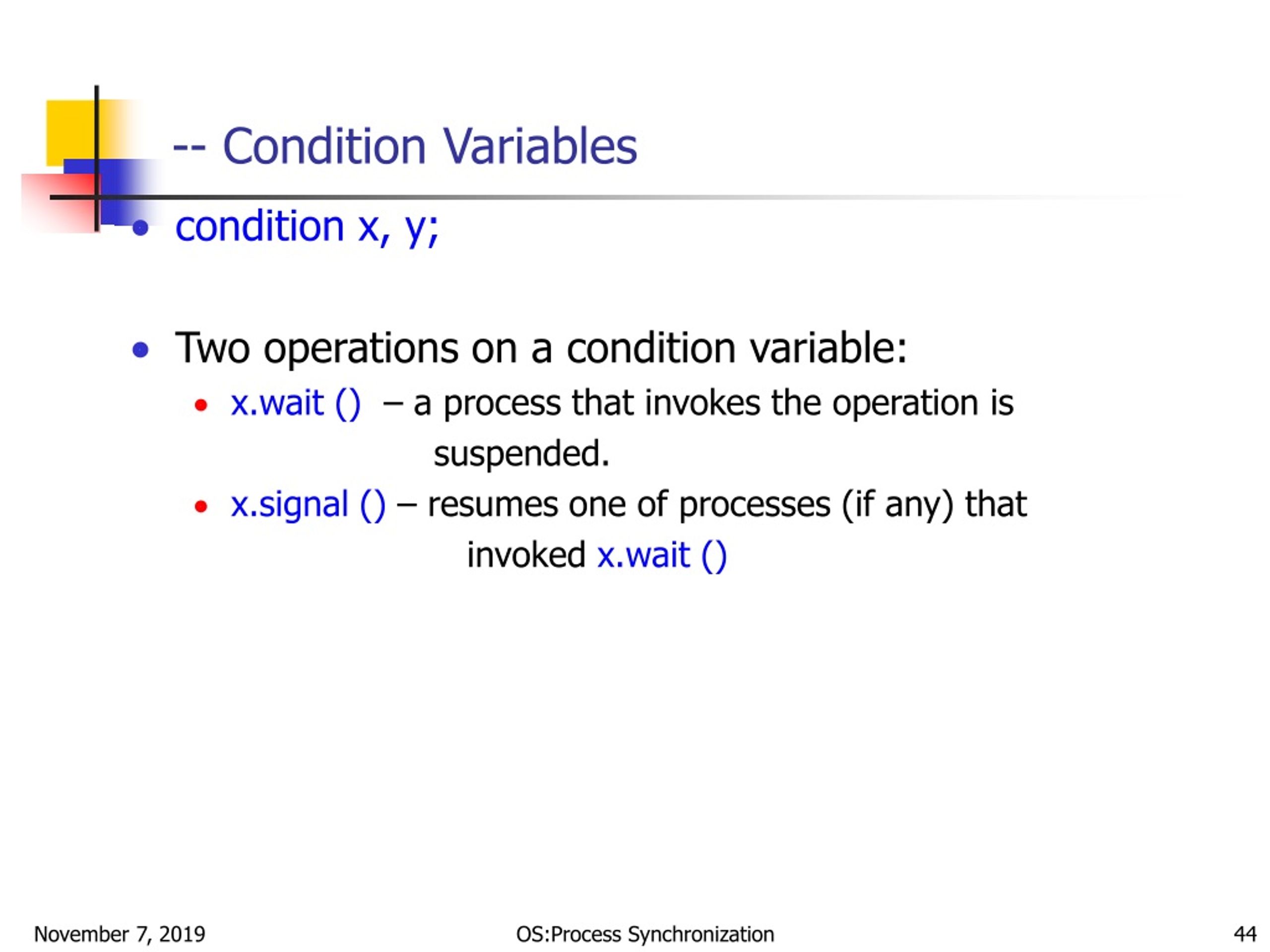 PPT Process Synchronization PowerPoint Presentation, free download