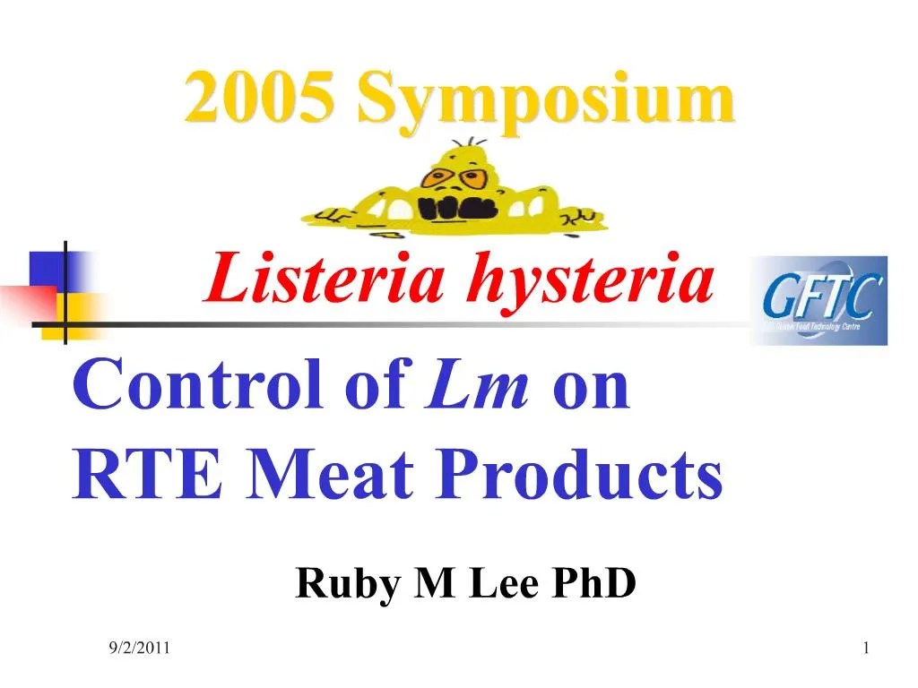 PPT 2005 symposium listeria hysteria PowerPoint Presentation, free
