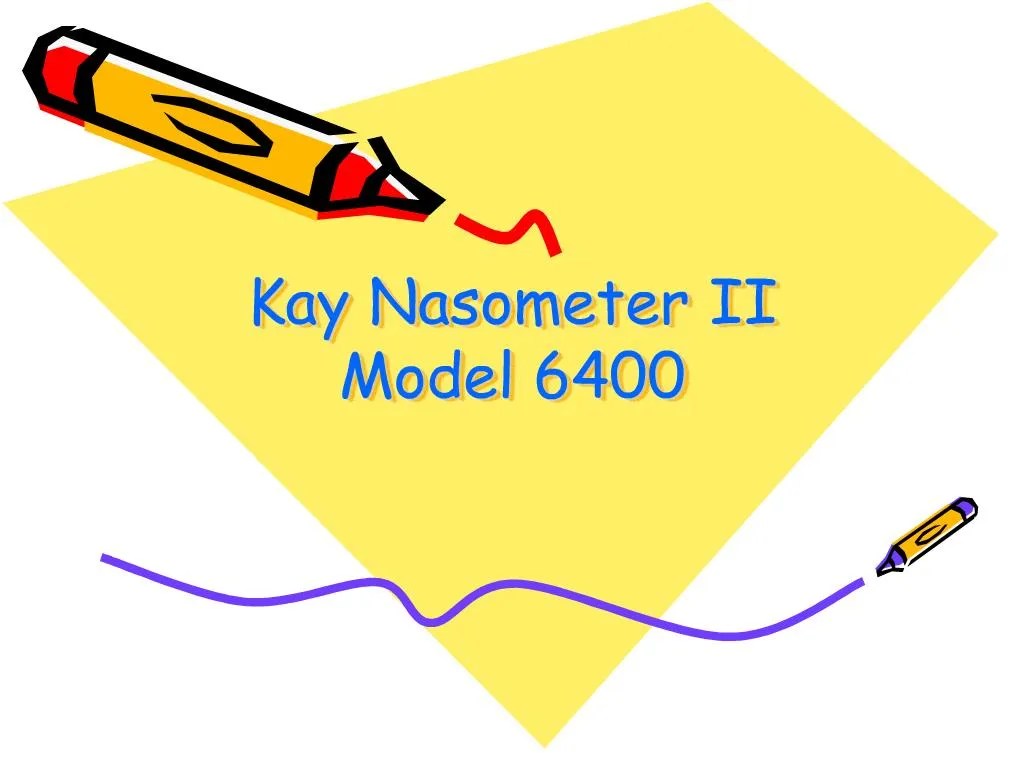PPT kay nasometer ii model 6400 PowerPoint Presentation, free