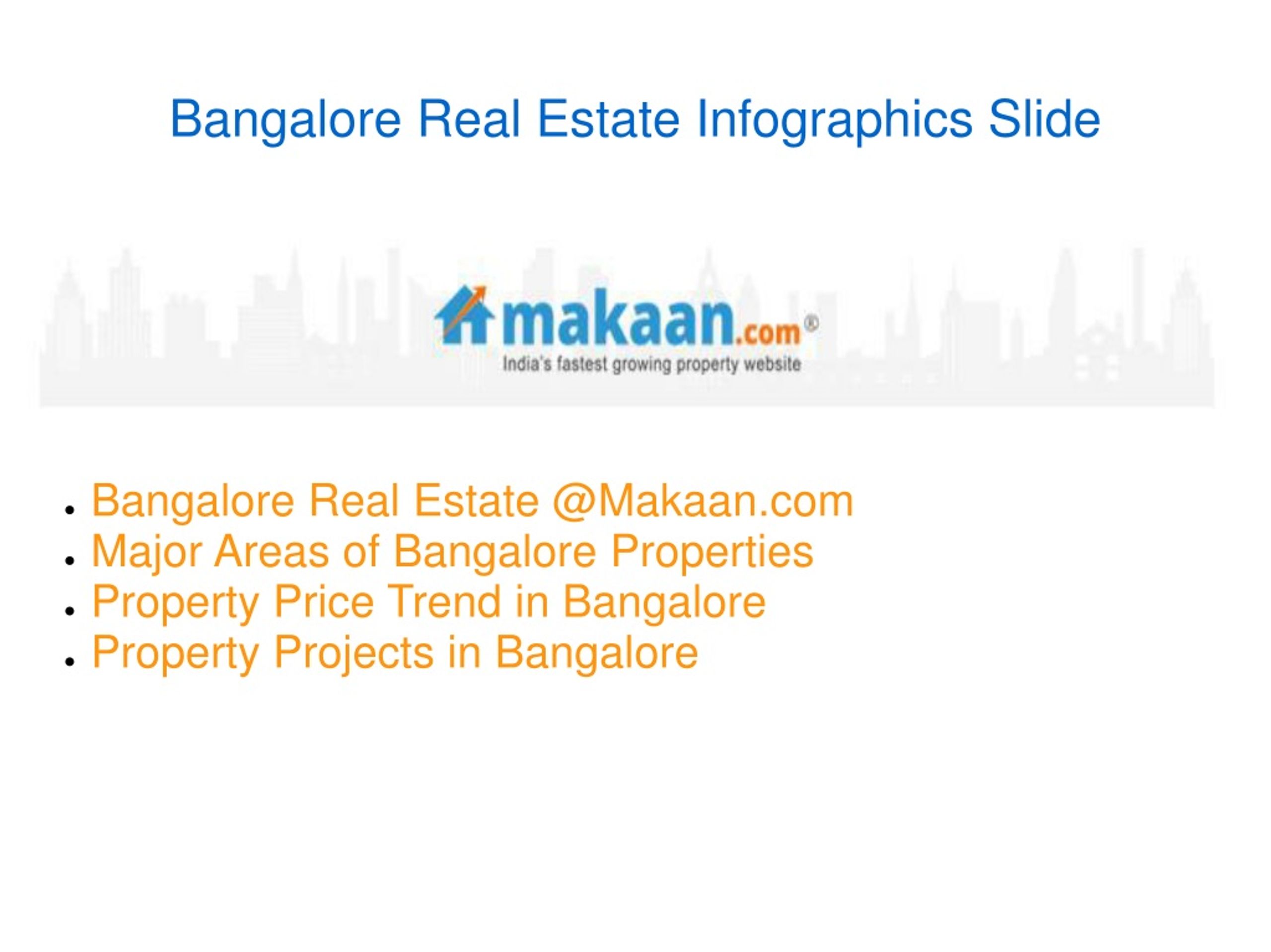 PPT Real Estate Bangalore Property Infographics Slide PowerPoint Presentation ID1460847