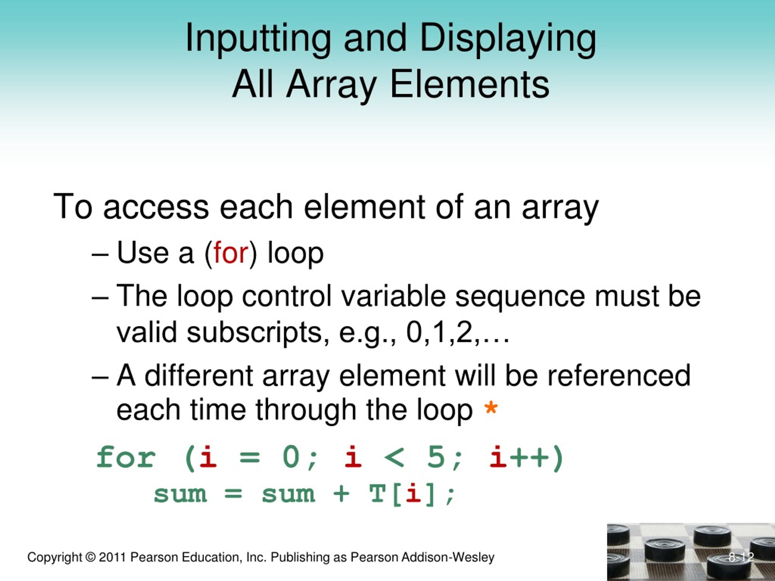 PPT Chapter 8 Arrays PowerPoint Presentation, free download ID148163