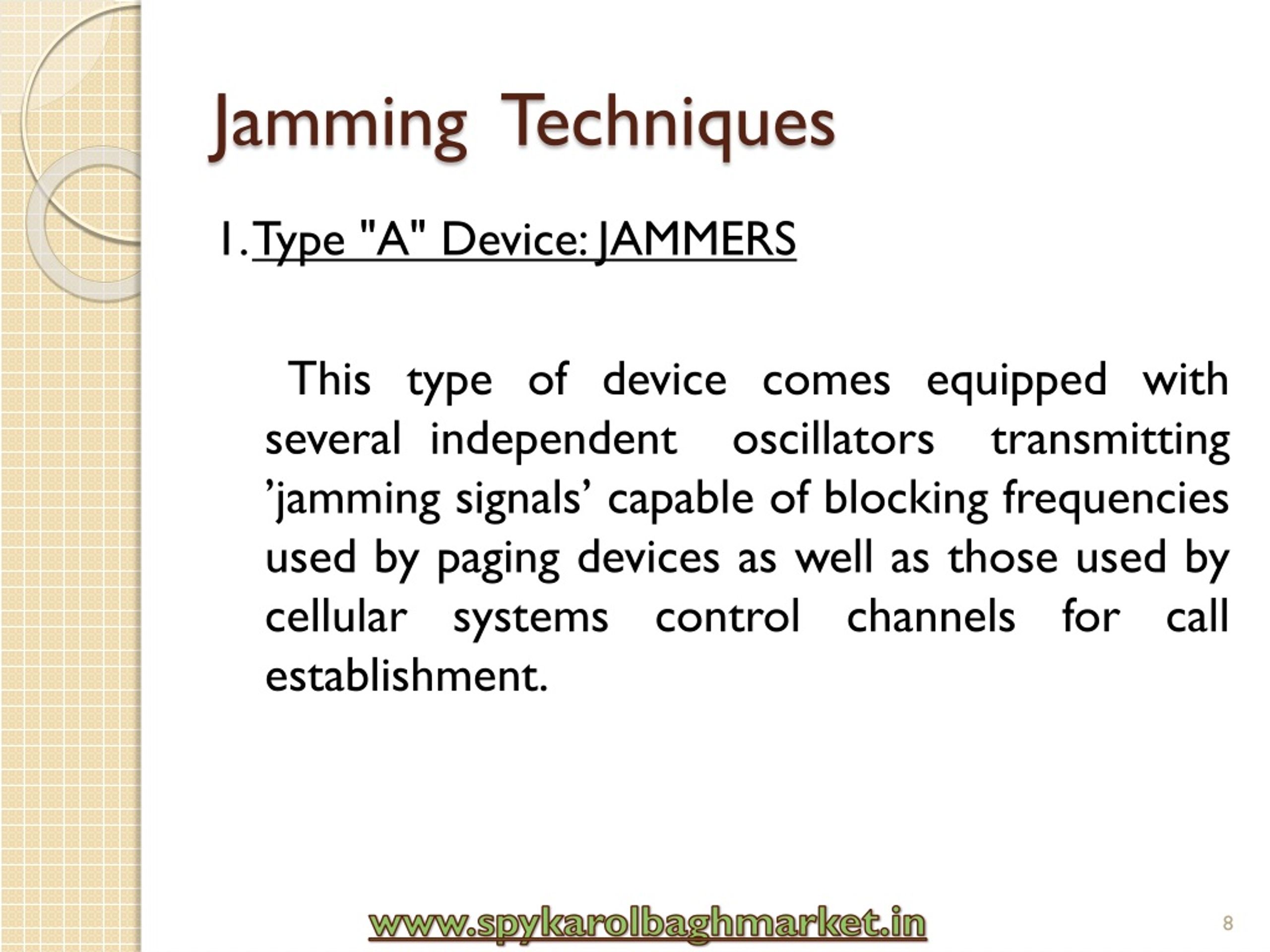 PPT FUNCTION OF MOBILE JAMMER PowerPoint Presentation, free download