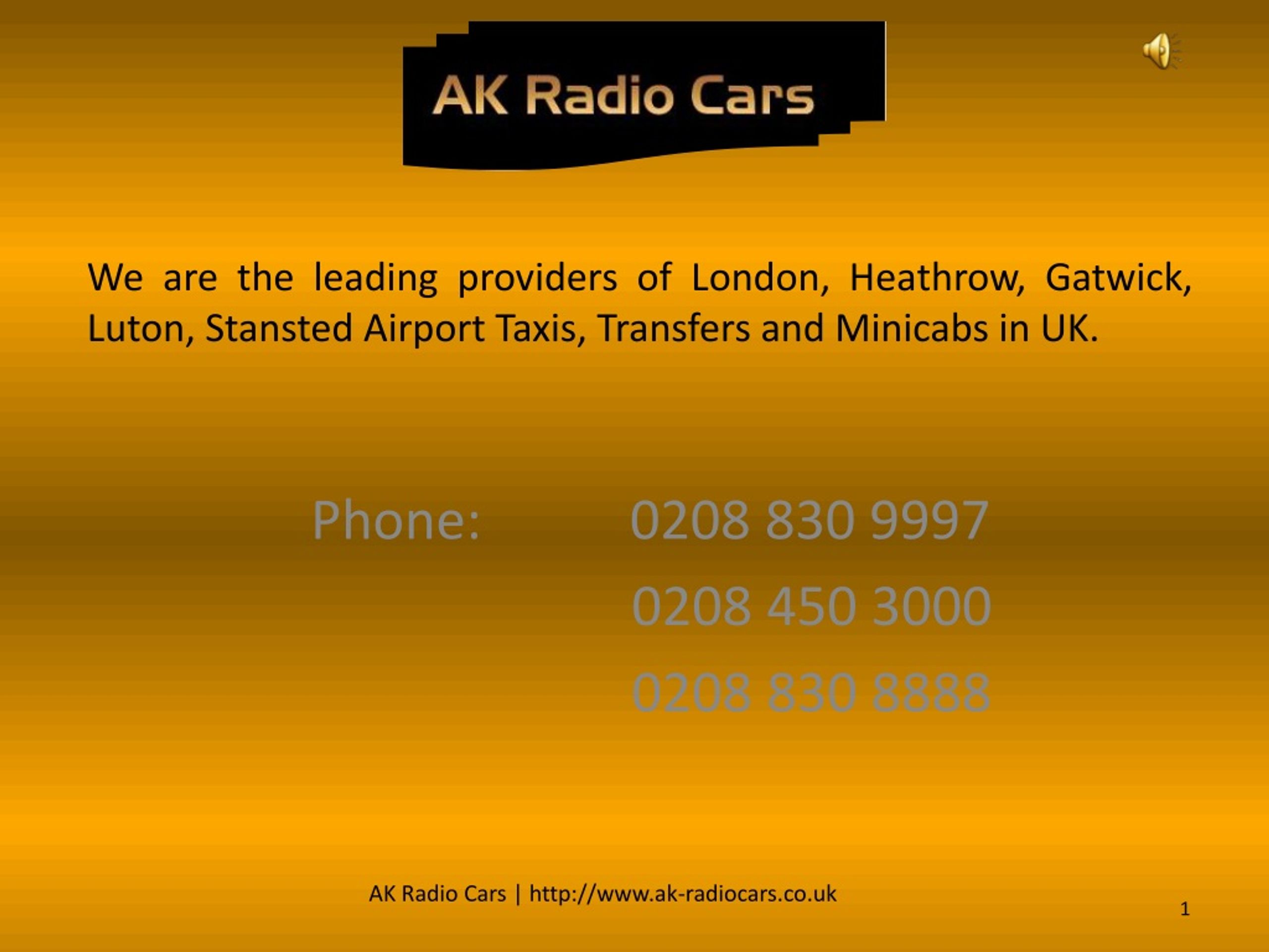 PPT Gatwick Airport Taxi Service Minicabs PowerPoint Presentation
