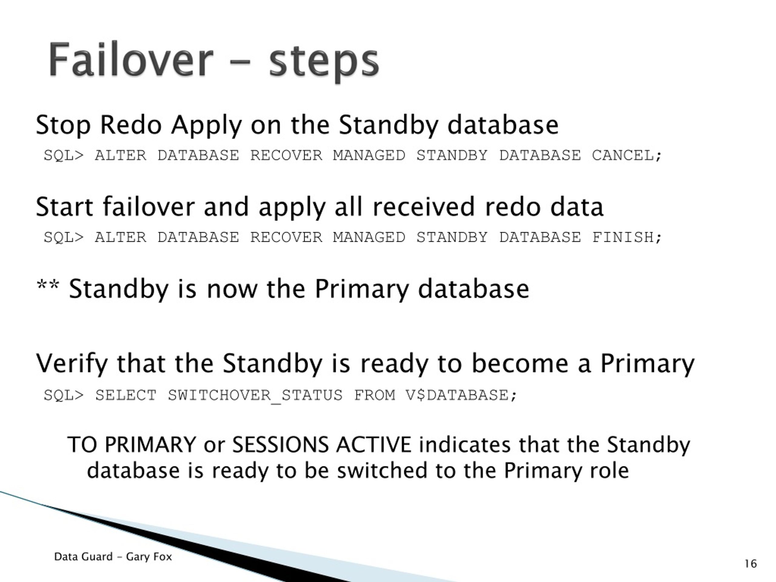 PPT Disaster Recovery with Oracle Data Guard PowerPoint Presentation