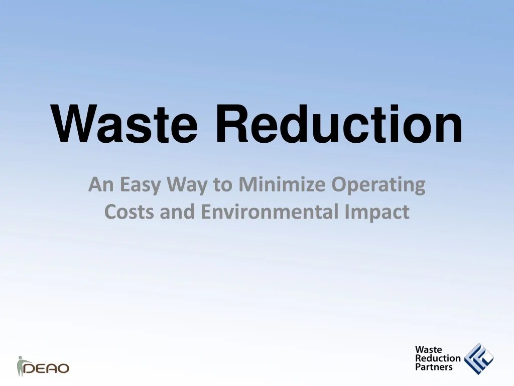 PPT Waste Reduction PowerPoint Presentation, free download ID159658