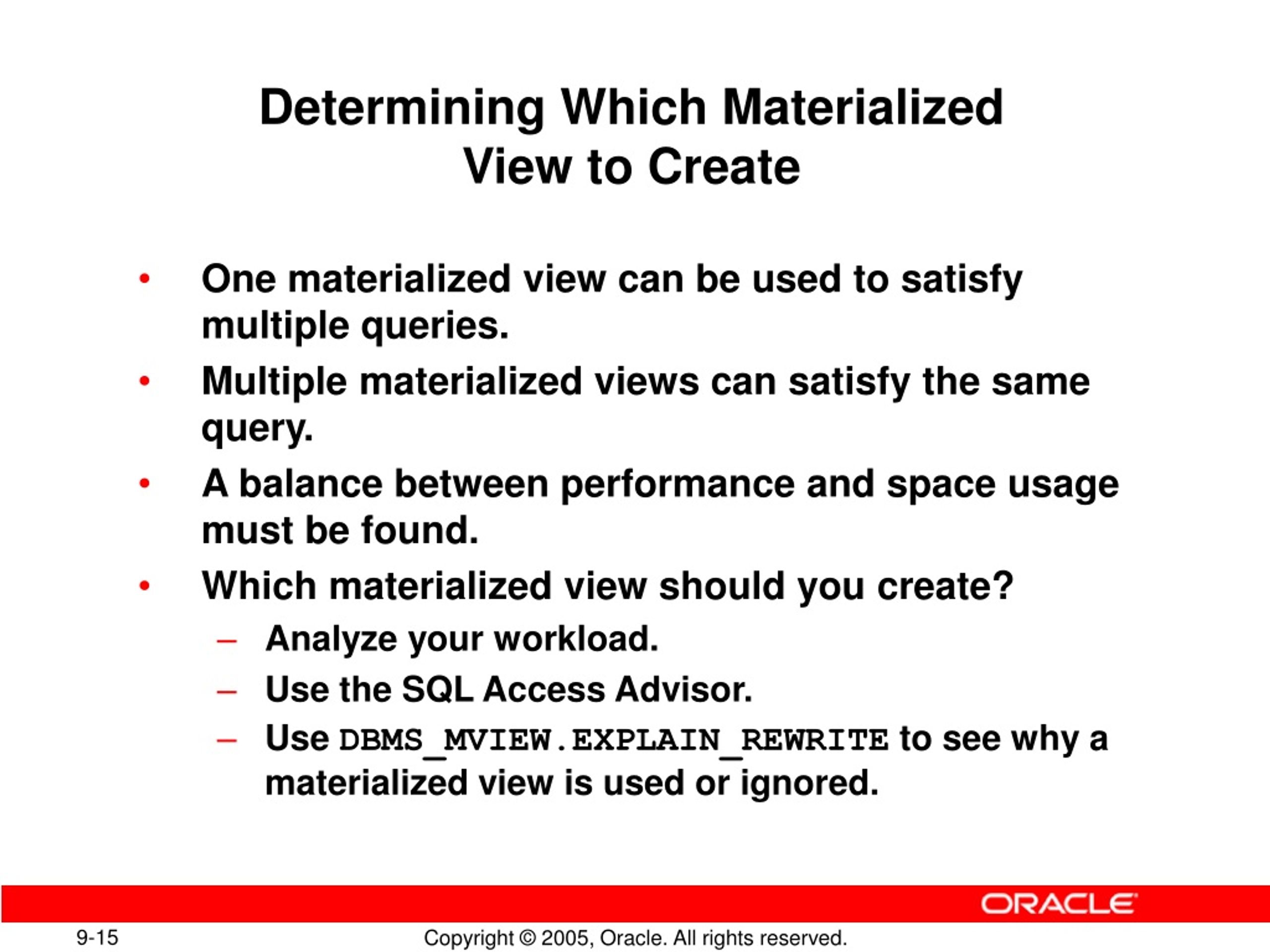 PPT Materialized Views PowerPoint Presentation, free download ID161969
