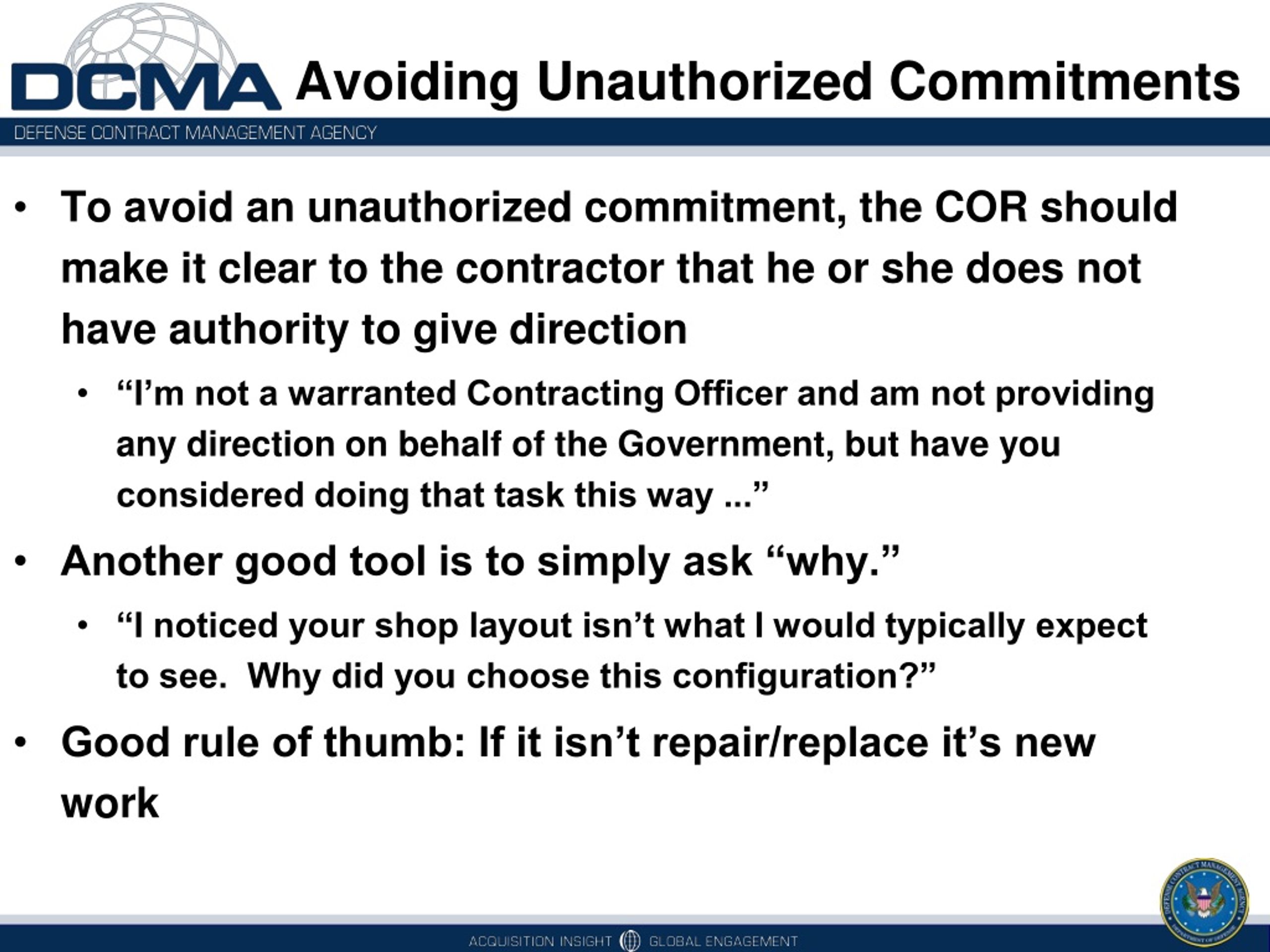 PPT DCMAI CCAS COR TNG & MNG Overveiew for Iraq, Kuwait, and