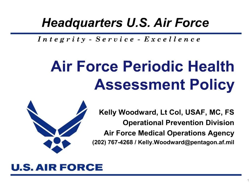PPT Air Force Periodic Health Assessment Policy PowerPoint