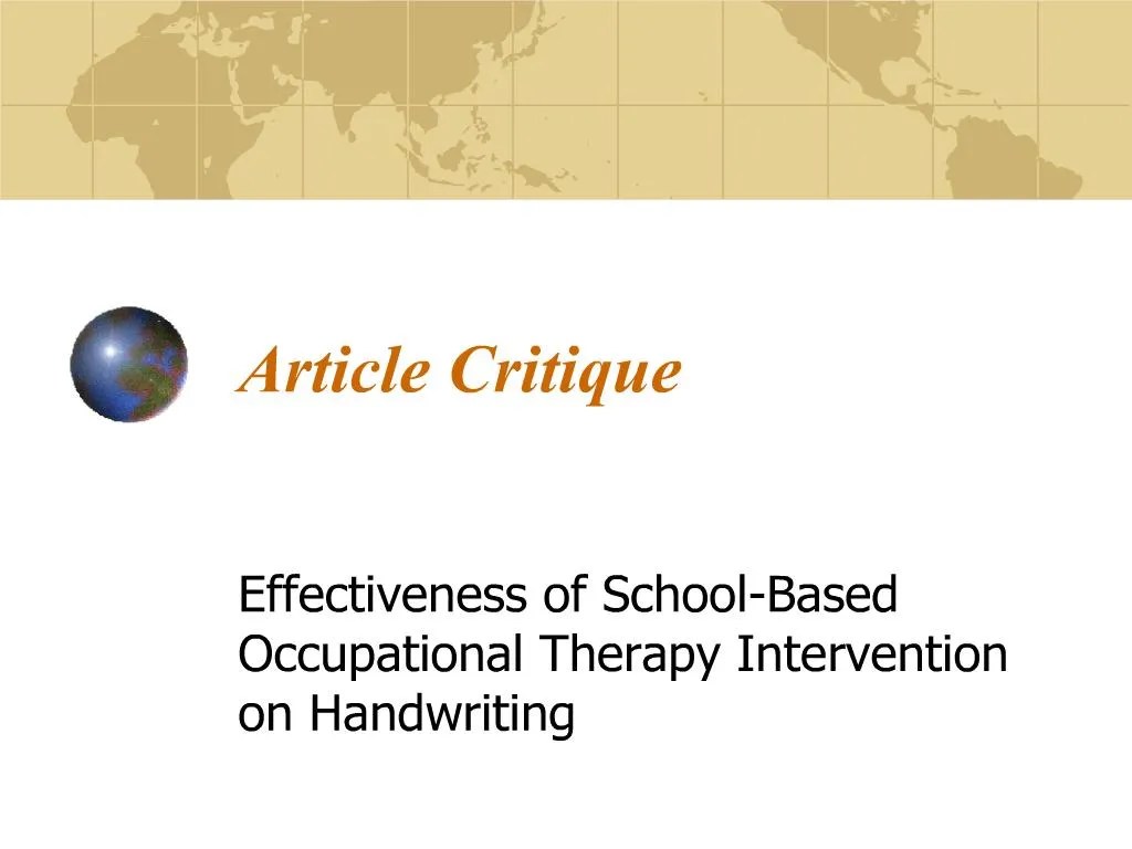 PPT Article Critique PowerPoint Presentation, free download ID176486