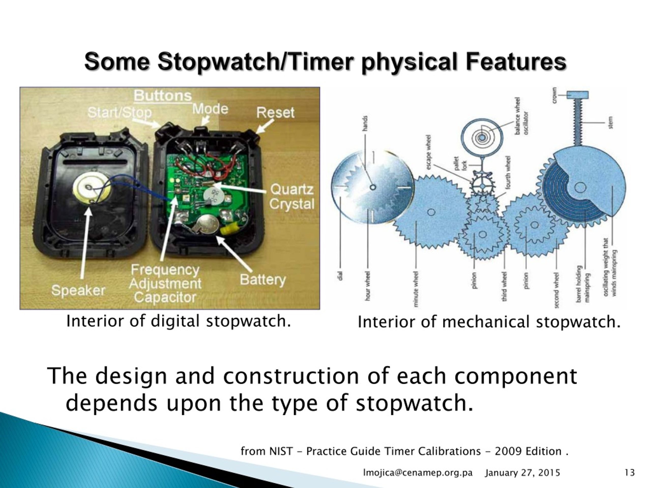 PPT Basic Laboratory Calibrations ( Stopwatches and Tachometers