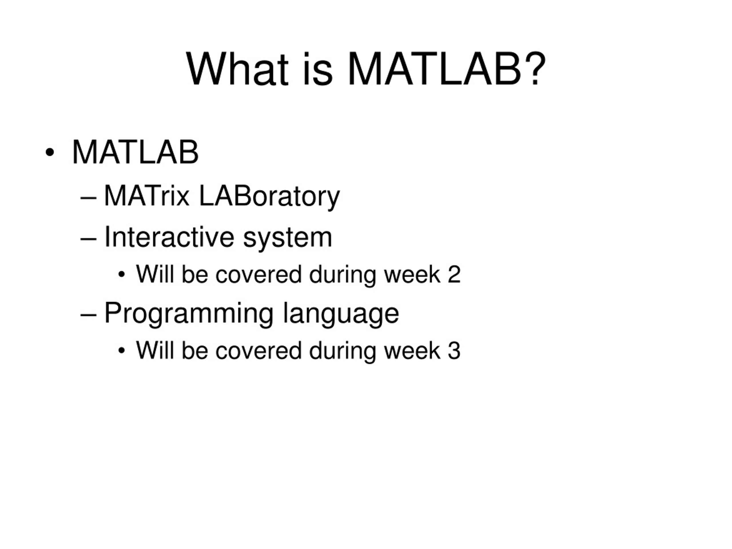 PPT Introduction to MATLAB PowerPoint Presentation, free download