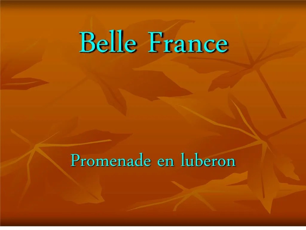 PPT Belle France PowerPoint Presentation, free download ID213748
