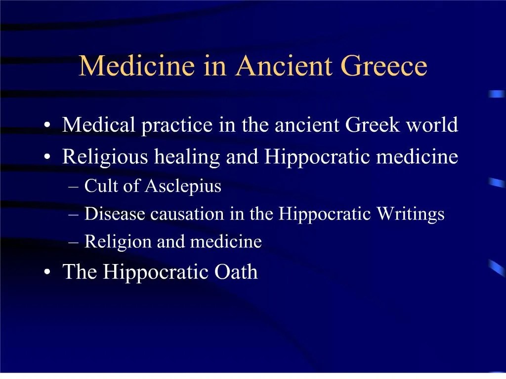 PPT Medicine in Ancient Greece PowerPoint Presentation, free download