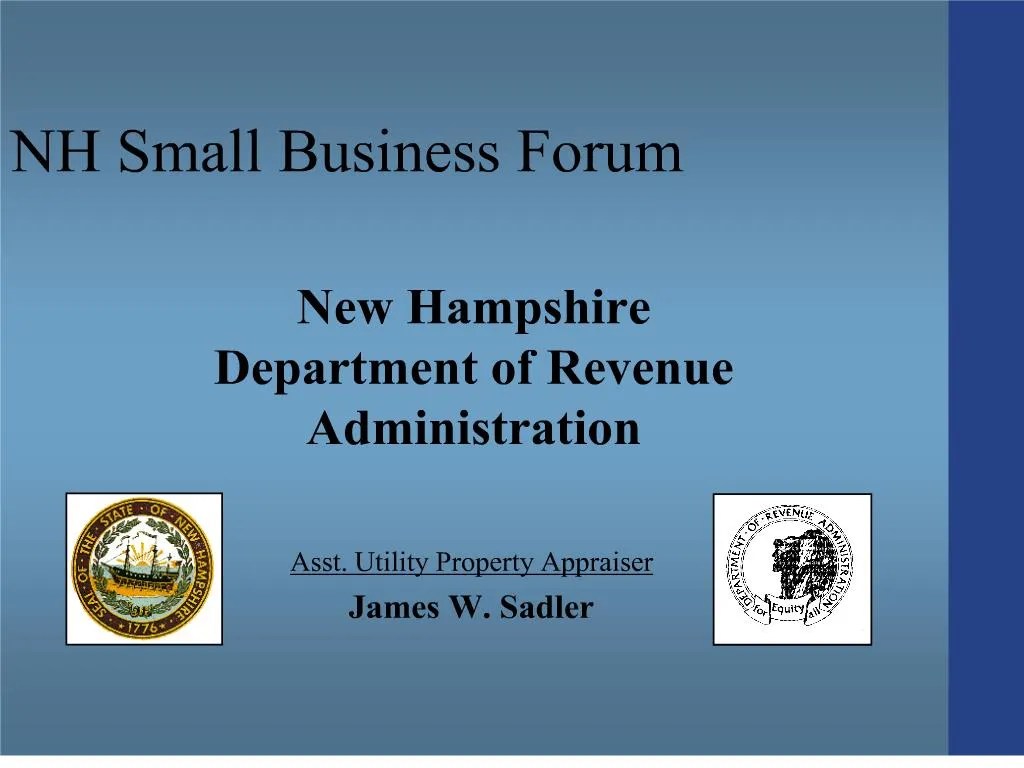 PPT New Hampshire Department of Revenue PowerPoint Presentation, free