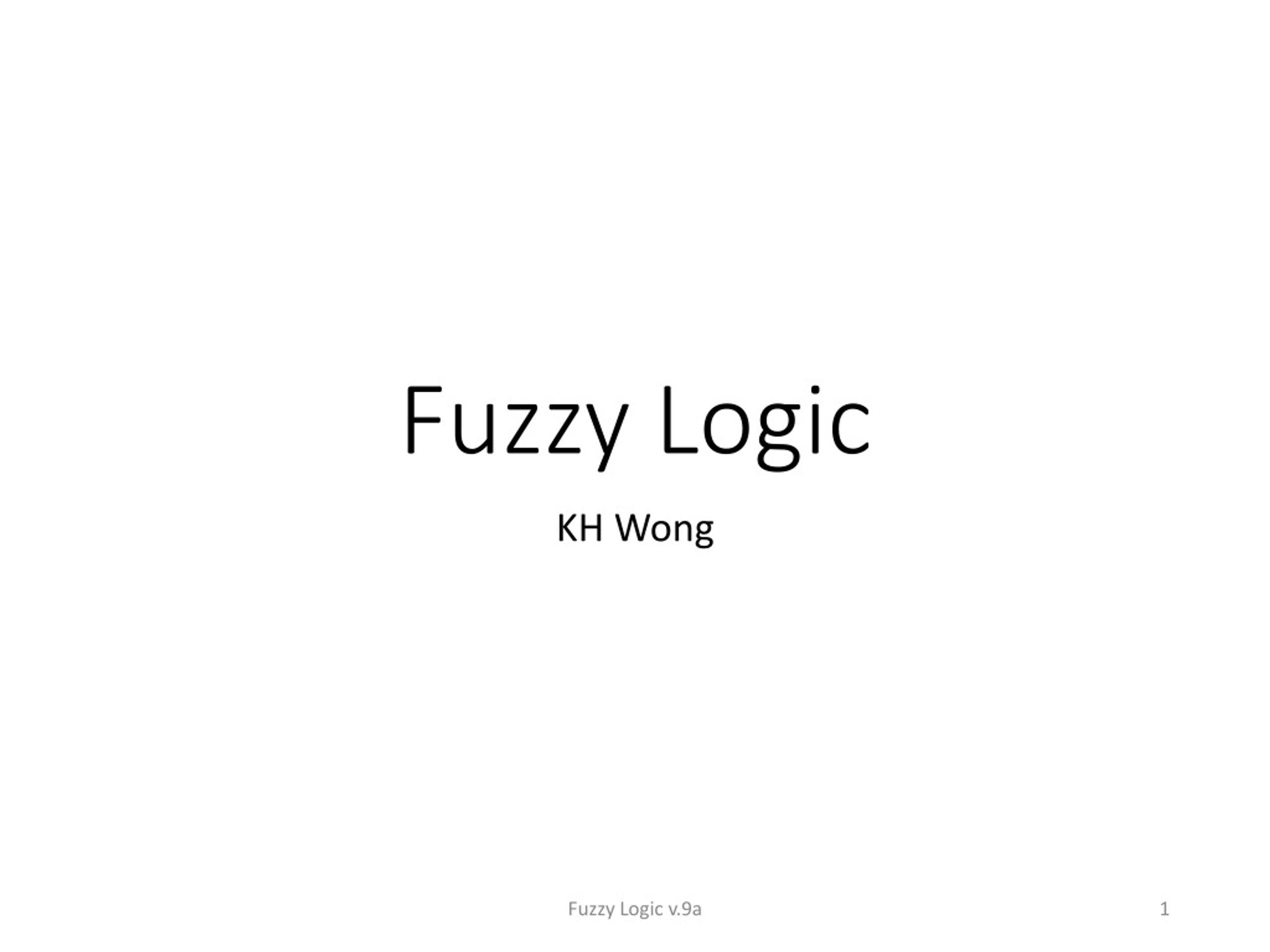 PPT Fuzzy Logic PowerPoint Presentation, free download ID243750
