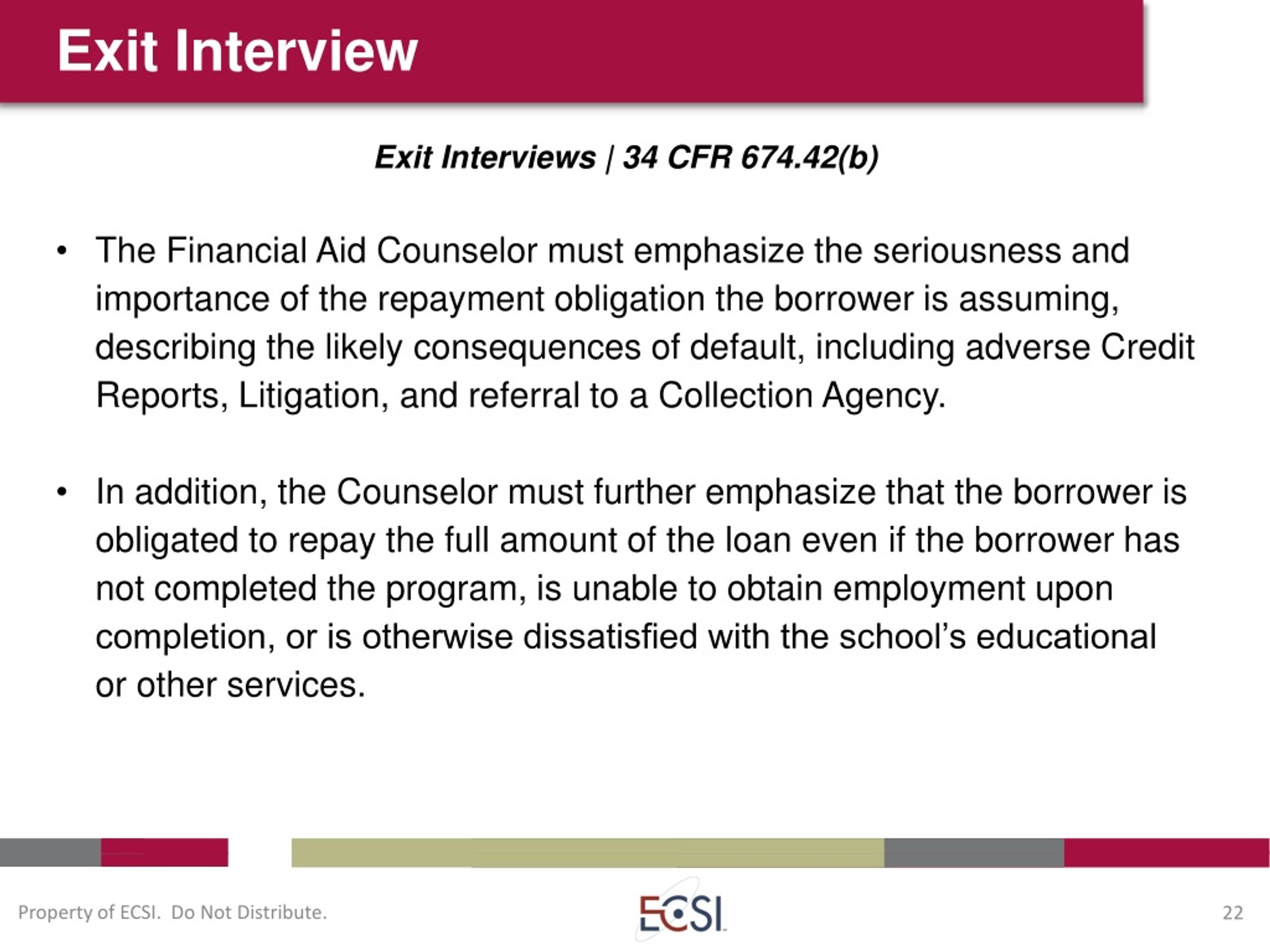 PPT Perkins and Other CampusBased Loan Management 101