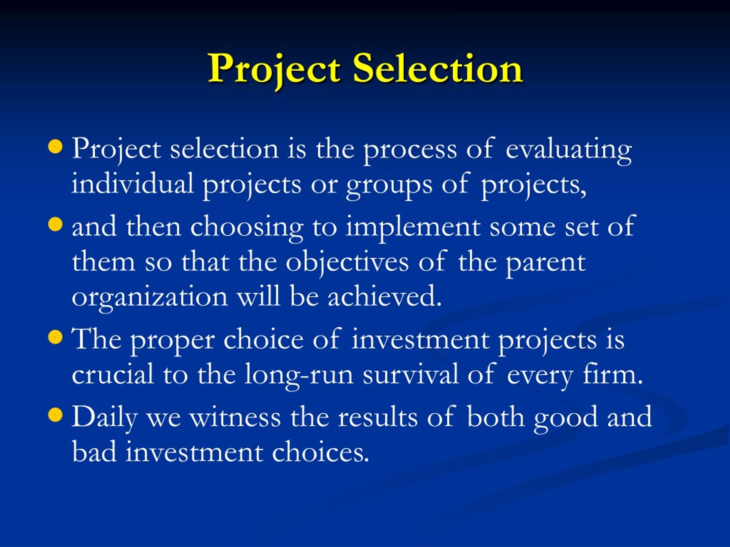 PPT Project Selection Models PowerPoint Presentation, free download ID249550