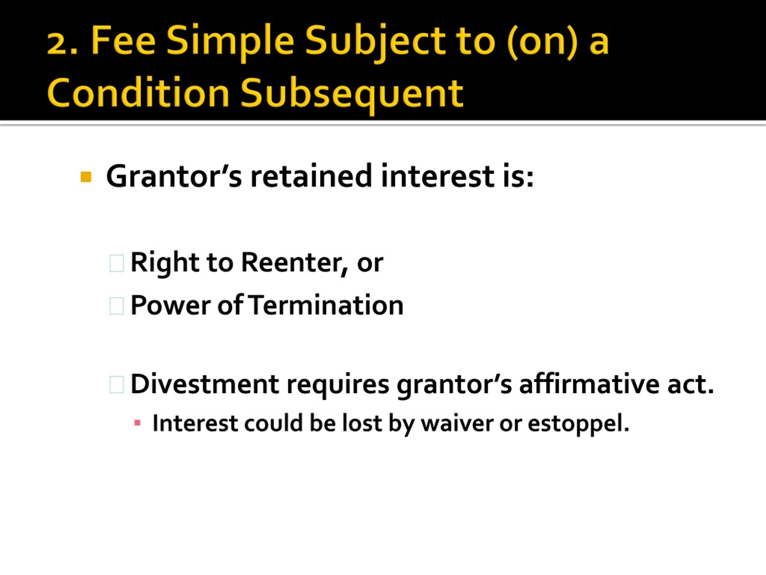 PPT Defeasible Estates PowerPoint Presentation, free download ID252813