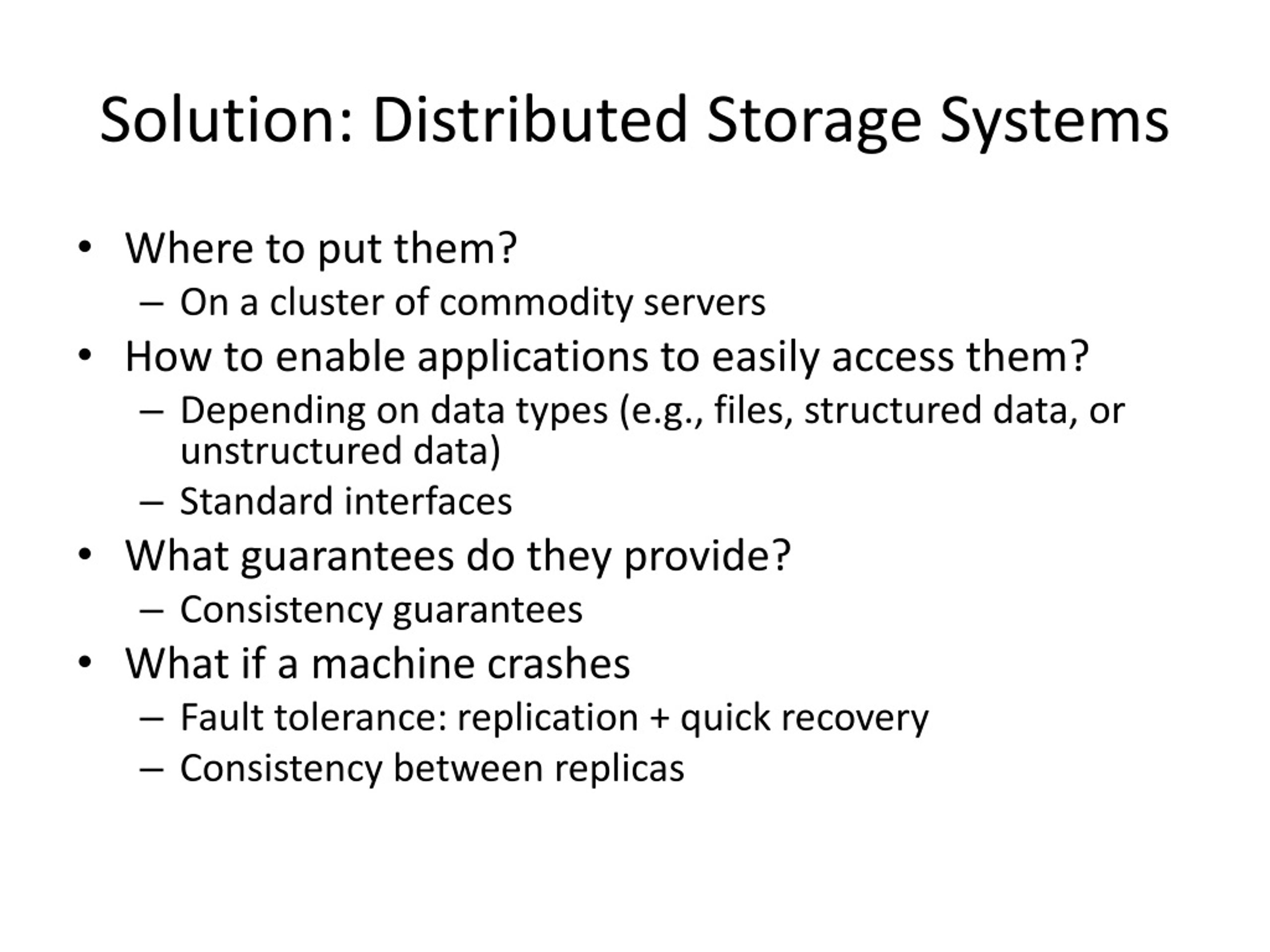 PPT Introduction to Distributed Storage Systems PowerPoint