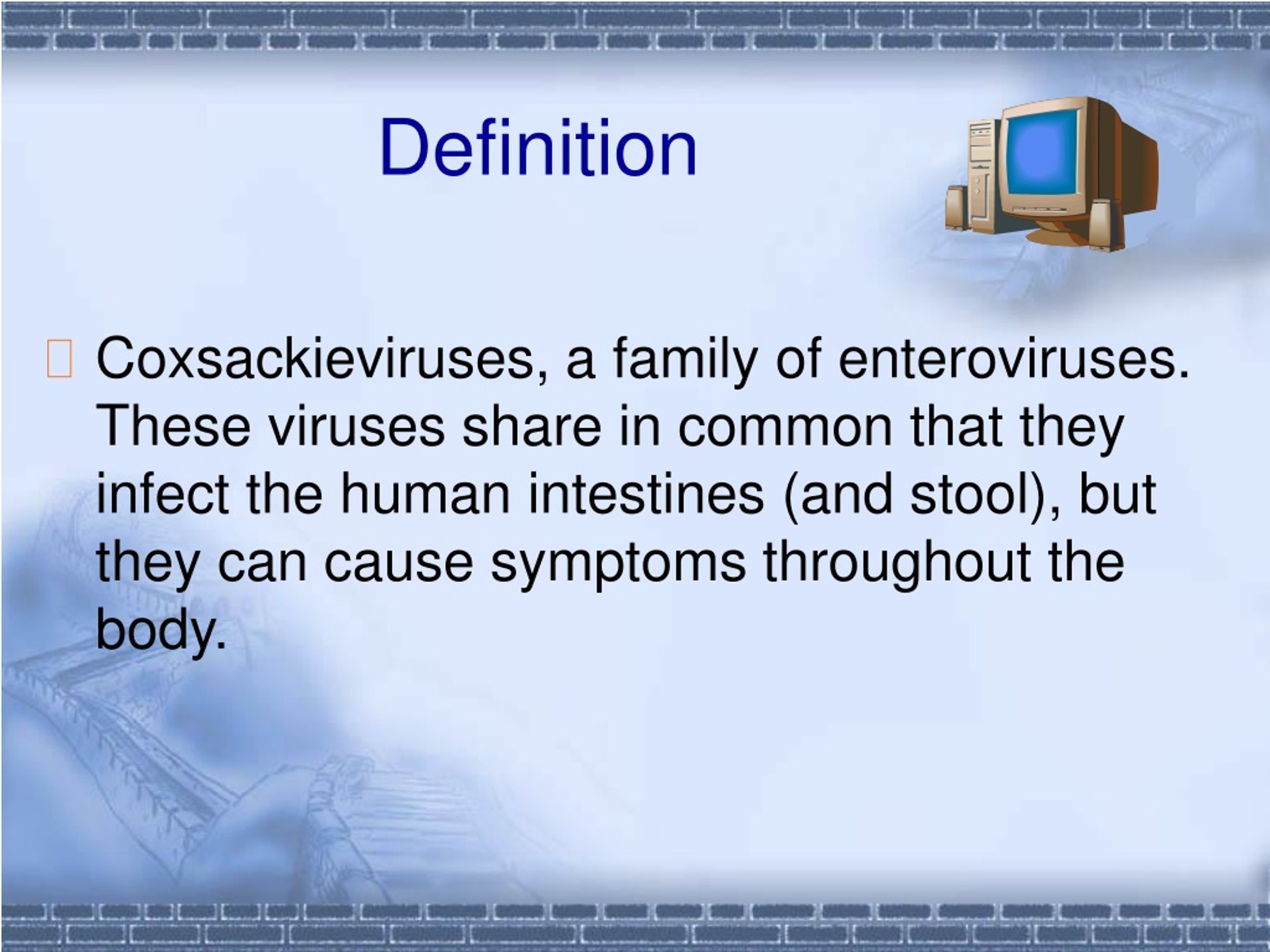 PPT Coxsackievirus PowerPoint Presentation, free download ID264477