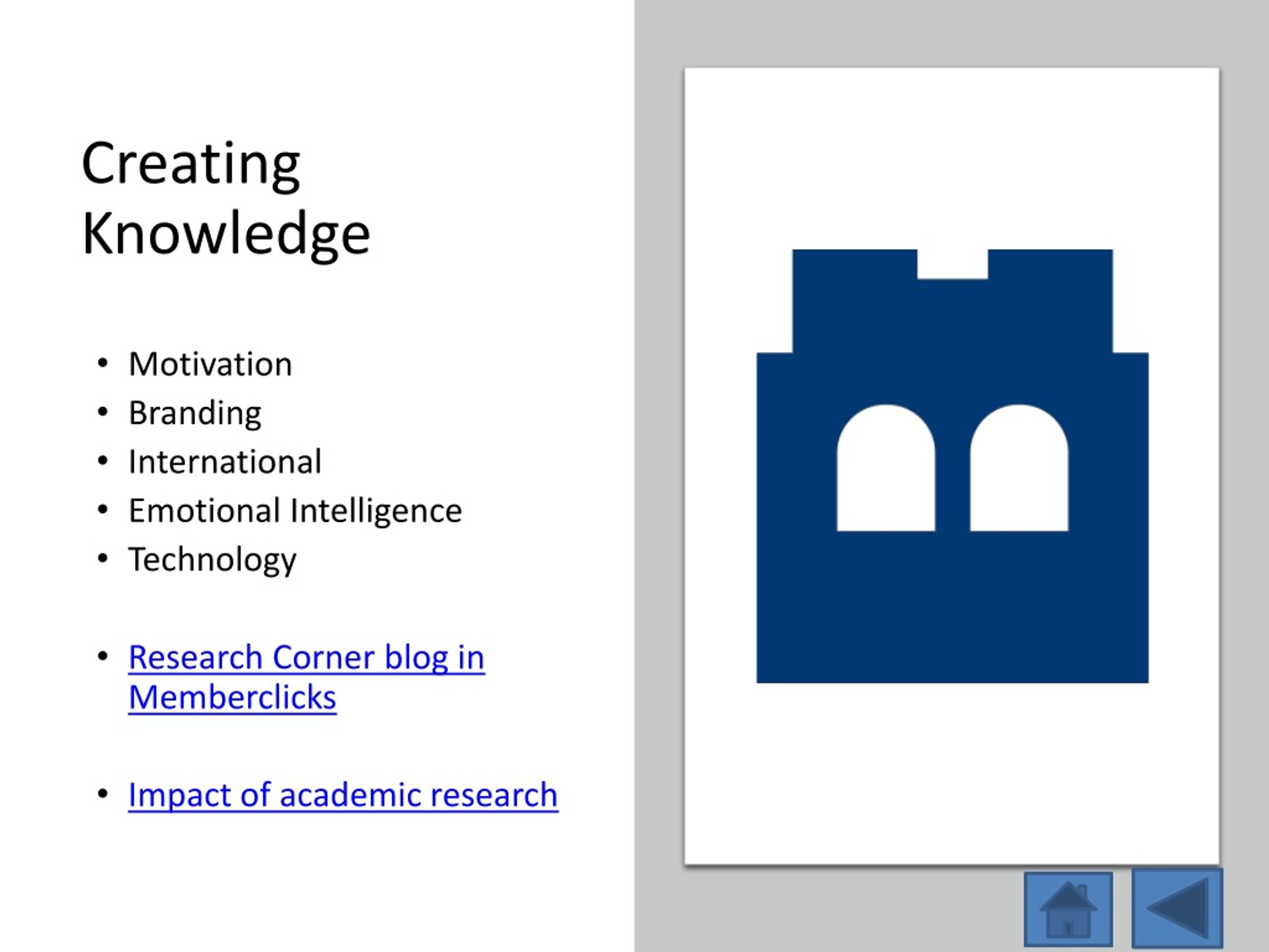 PPT Creating knowledge, shaping people, and making connections to