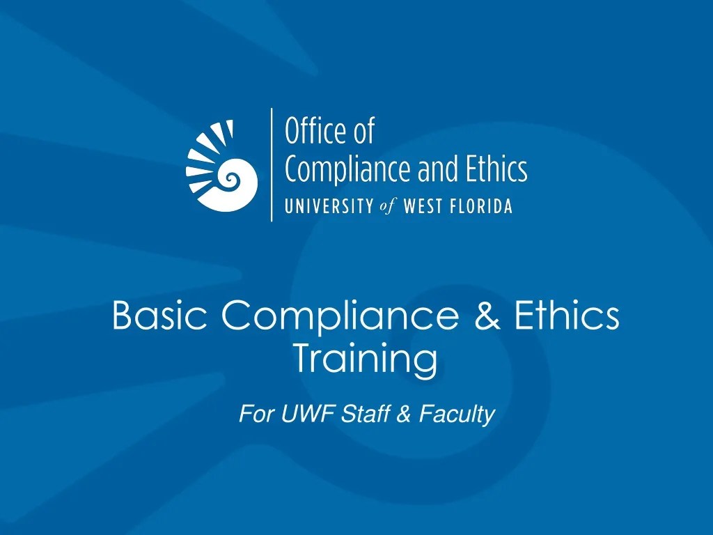 PPT Basic Compliance & Ethics Training PowerPoint Presentation, free