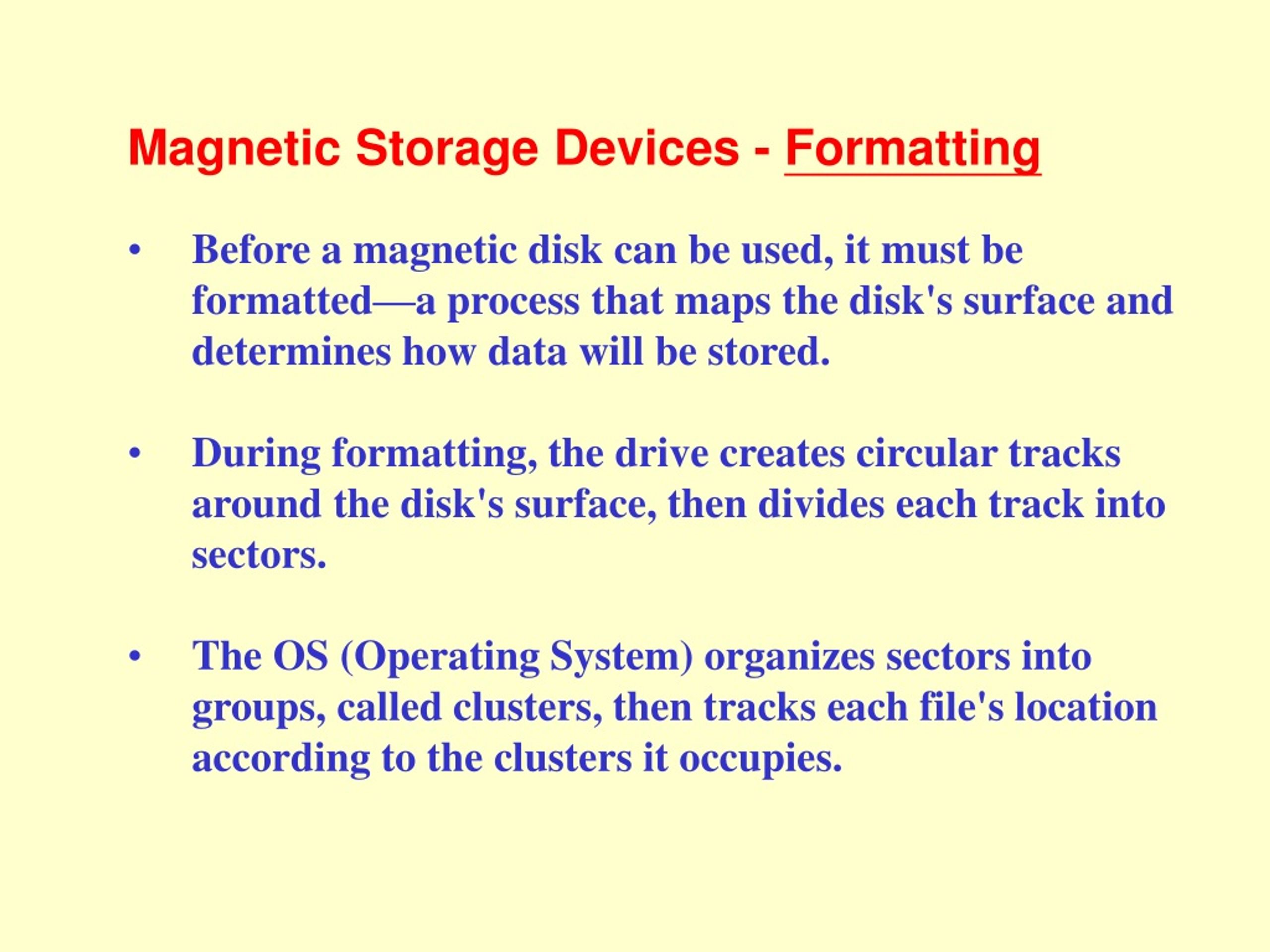 PPT Types of Storage Devices PowerPoint Presentation, free download