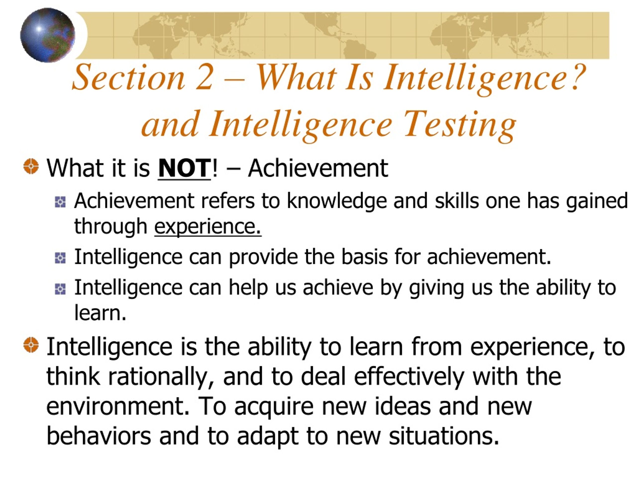 PPT Intelligence Section 2 PowerPoint Presentation, free download