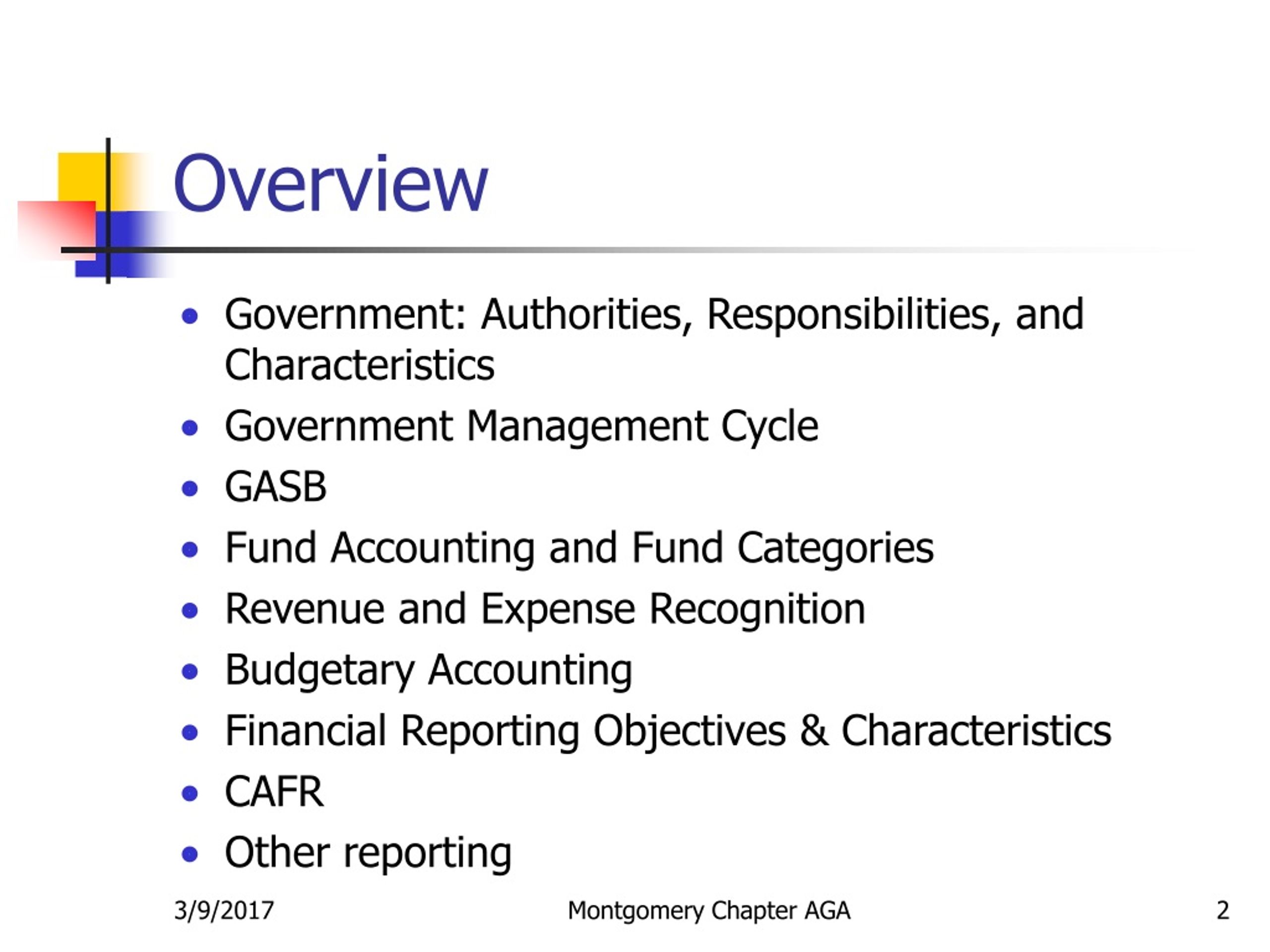 PPT Introduction to Governmental Accounting PowerPoint Presentation